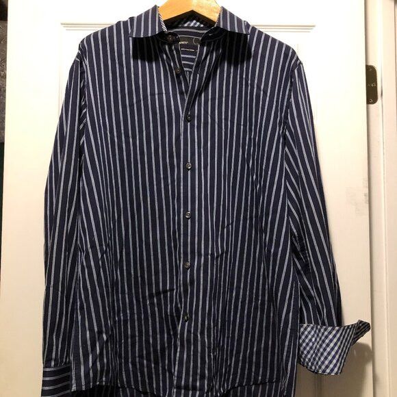 Other quieti men's navy cotton casual shirt size: XL Size US XL / EU 56 / 4 - 1 Thumbnail