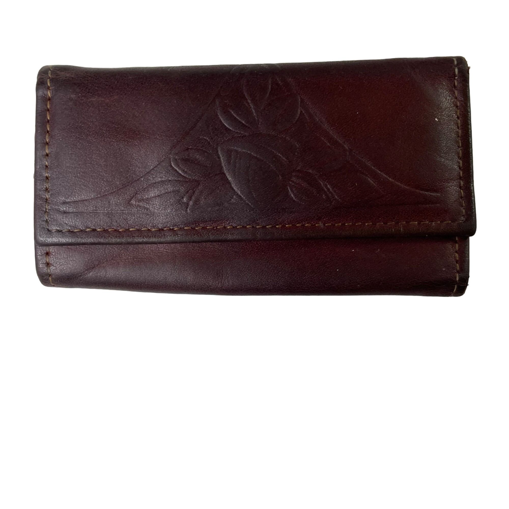 Vintage Vintage Rolfs Tri Fold Key Caddy Key Holder Leather Cow Hide Size ONE SIZE - 1 Thumbnail