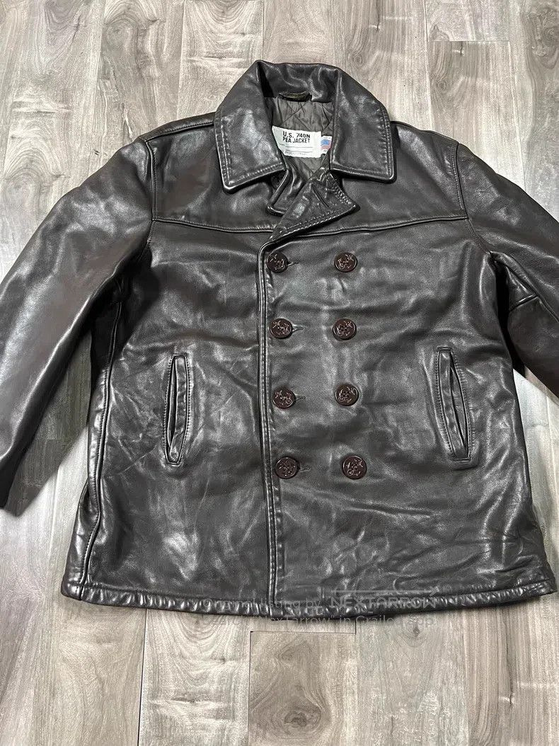 Schott Schott Double-breasted fur coat Size US XXL / EU 58 / 5 - 1 Thumbnail
