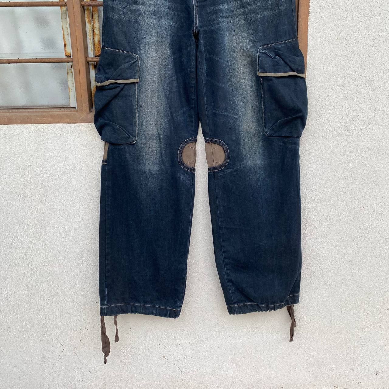 PPFM Rare Archival PPFM "Yellow Riot" Paratrooper Cargo Denim Size US 35 - 3 Thumbnail