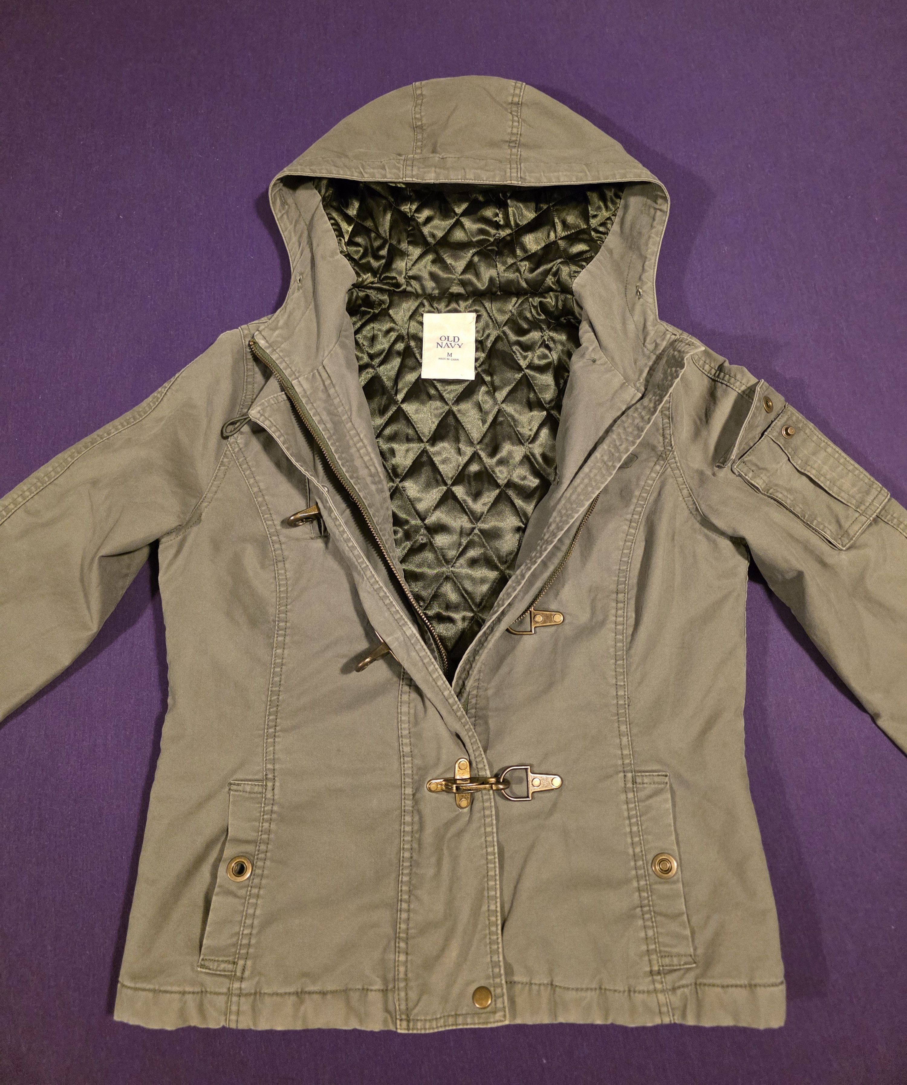 Old Navy Green duffle / toggle coat Size M / US 6-8 / IT 42-44 - 8 Thumbnail