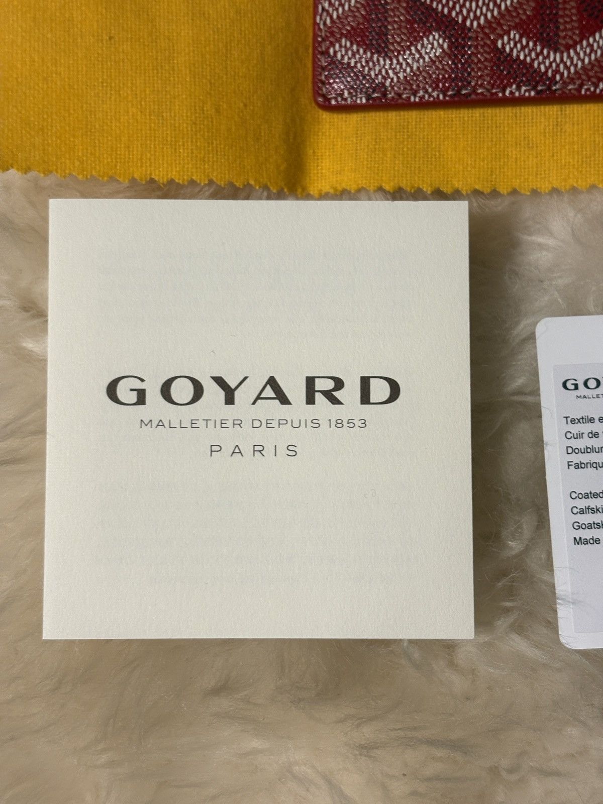 Goyard CARD HOLDER « SAINT-SULPICE » GOYARD RED Size ONE SIZE - 5 Thumbnail