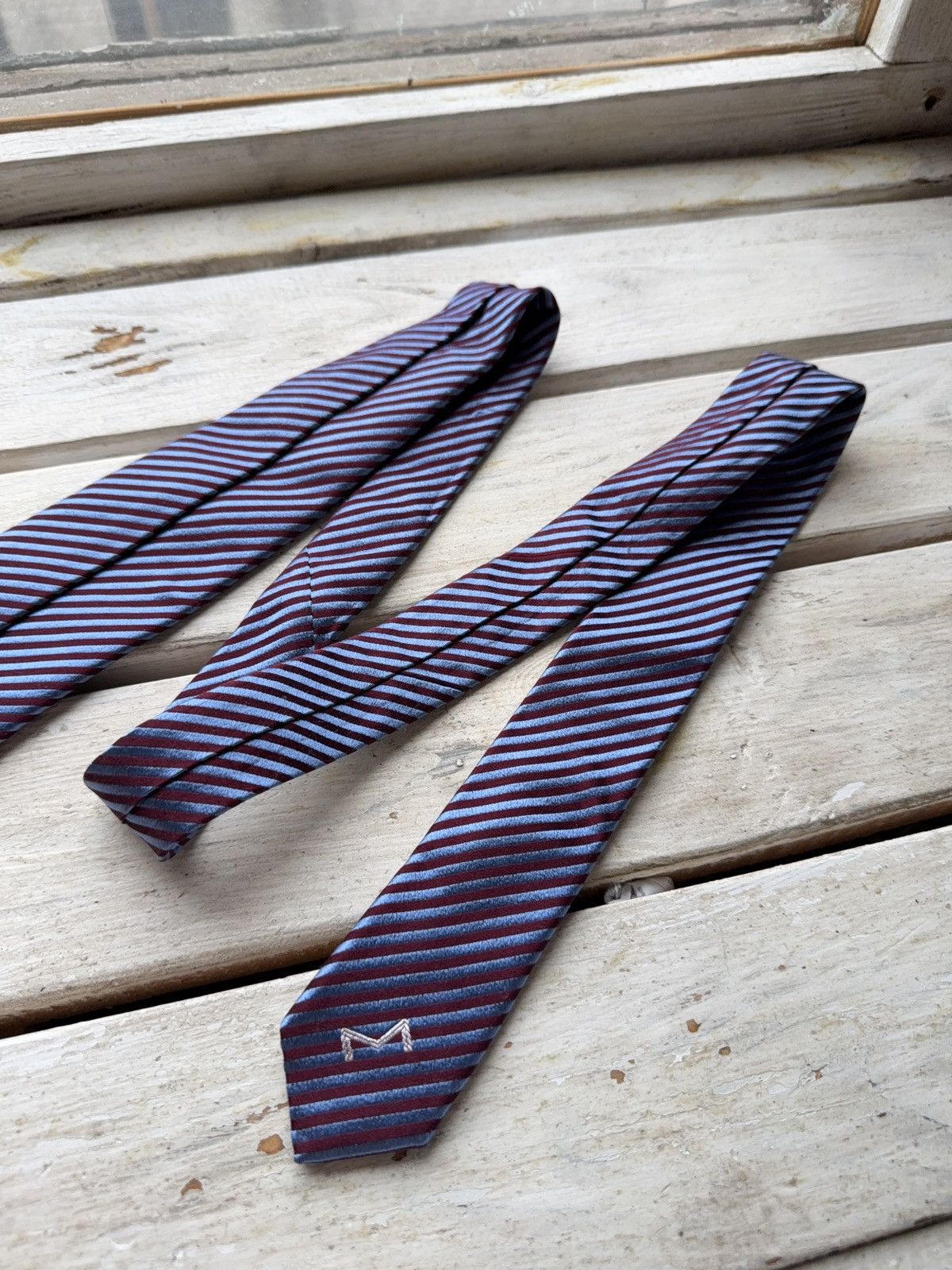 Mercedes-Benz Maybach Designer Tie – Luxury Striped Menswear Accessory Size ONE SIZE - 11 Thumbnail