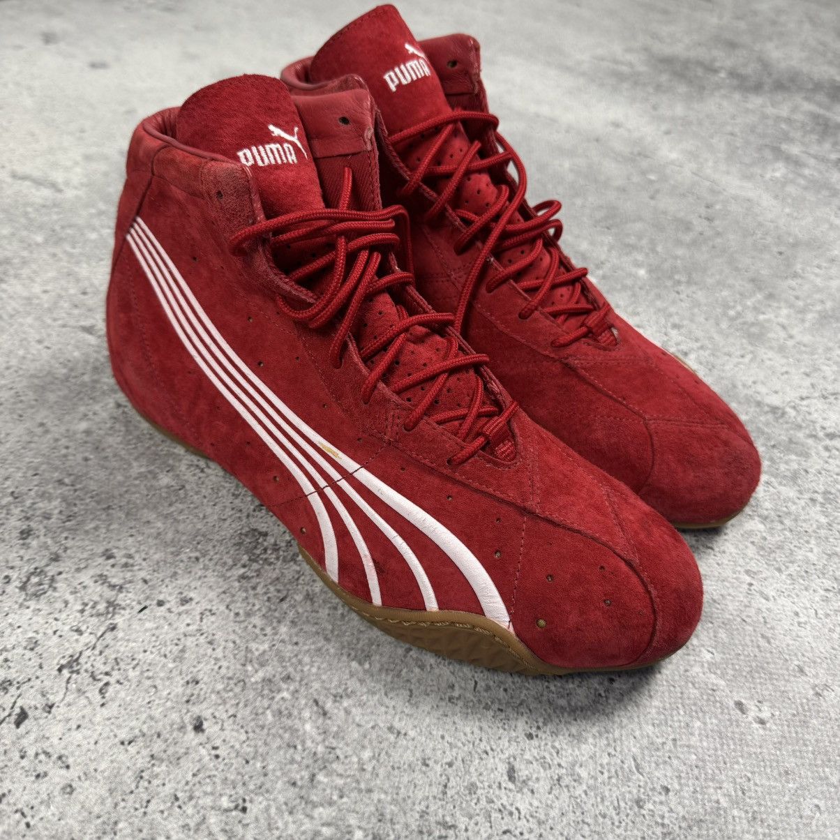 Vintage Puma Y2K Speedcat Suede High Boxing Sneakers