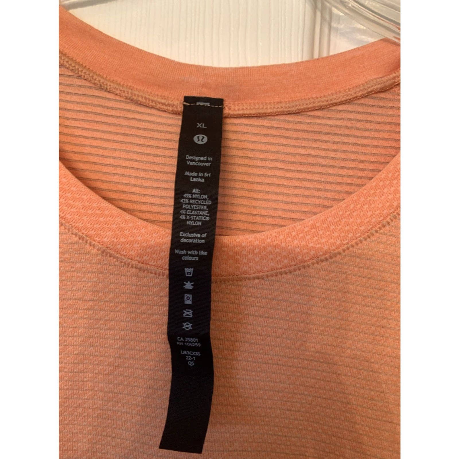 Lululemon Lululemon Shirt Men XL Orange Spotted Movement is Medicine Athletic T-Shirt Short Sleeve Activewear Cross Training Gym & Training Running Yoga Size US XL / EU 56 / 4 - 3 Thumbnail