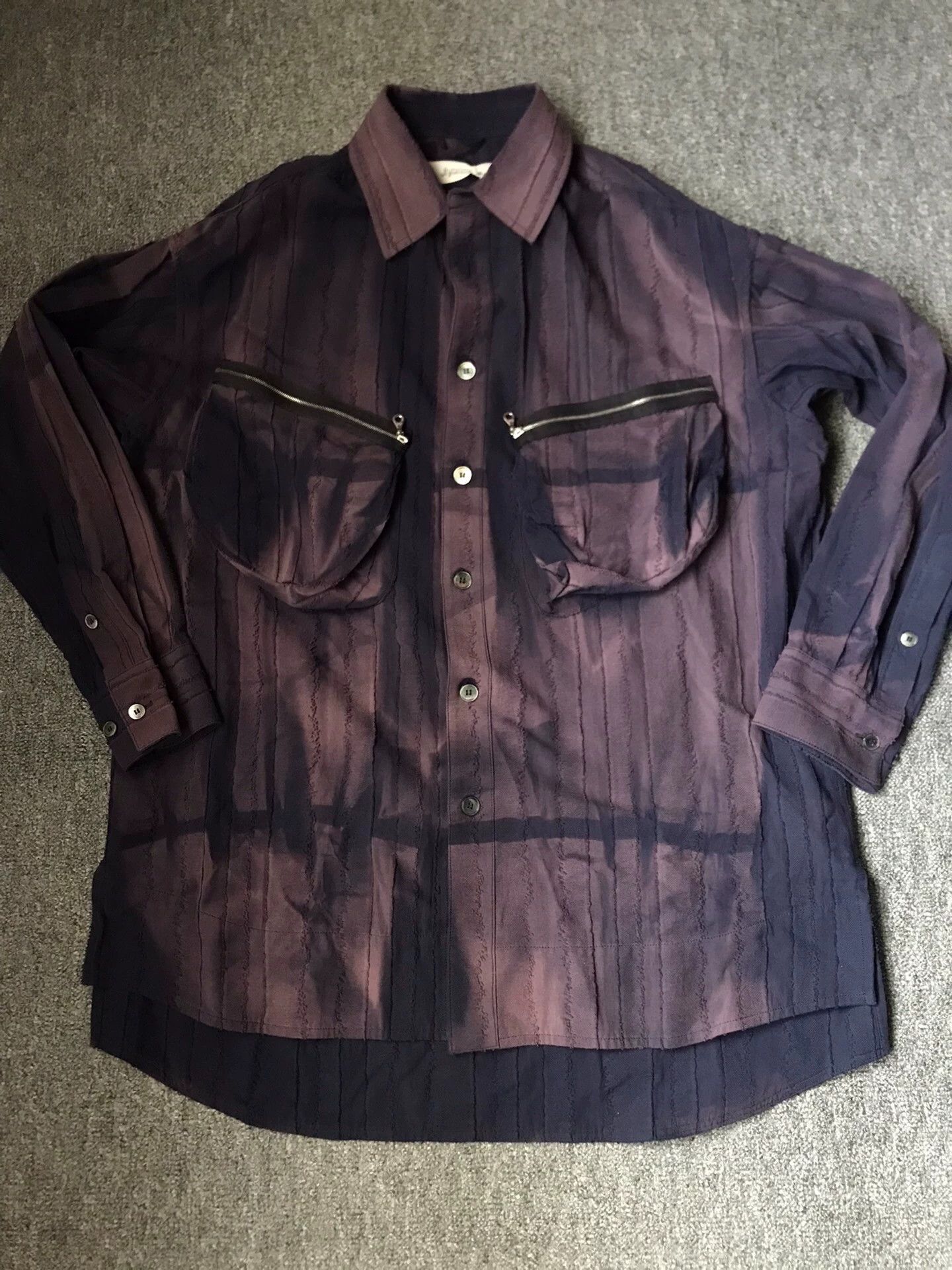 JiyongKim Jiyongkim Classic Sun-Faded Pleated 2 Slant Pockets Jkt L Size US L / EU 52-54 / 3 - 3 Thumbnail