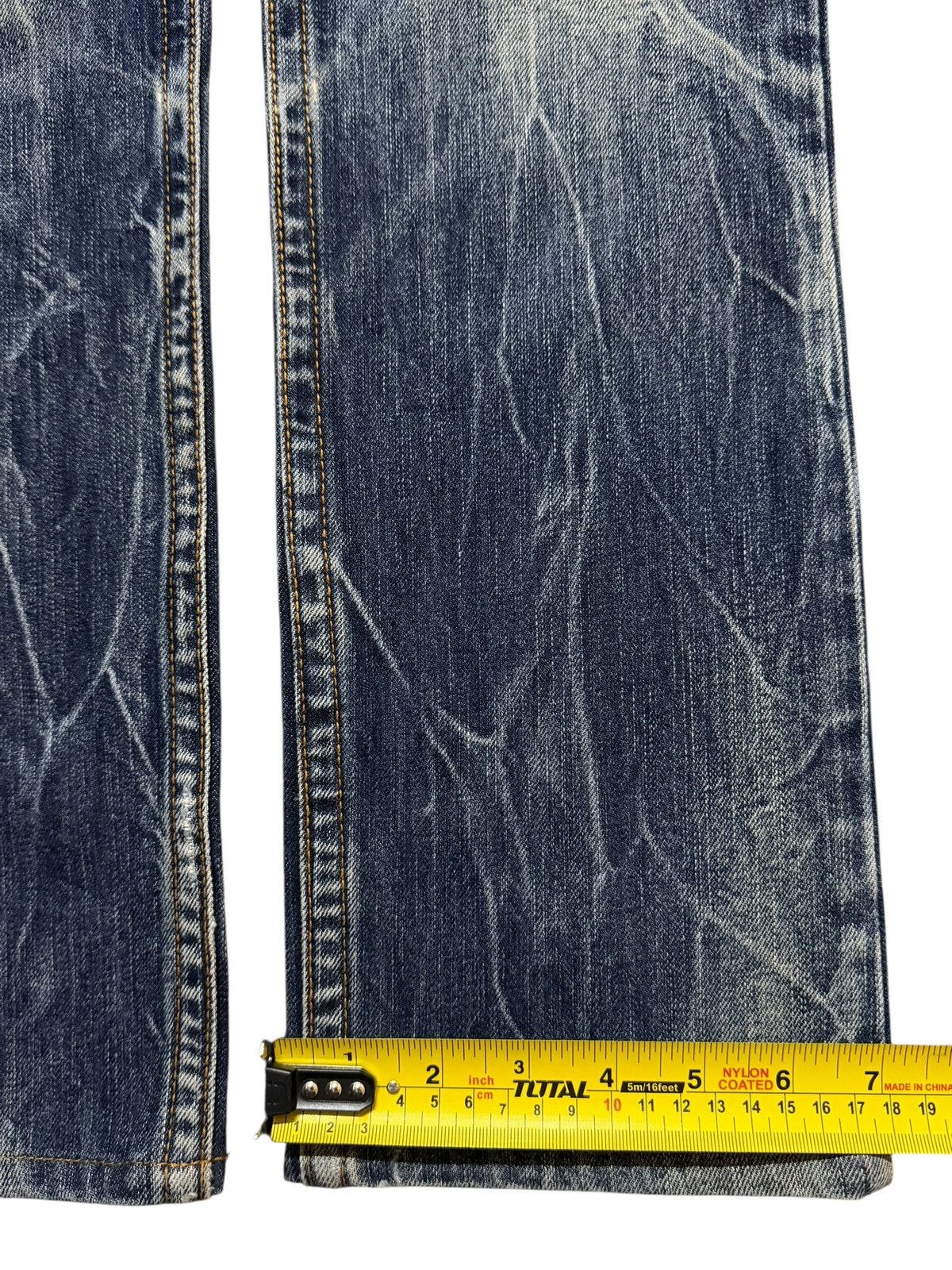 If Six Was Nine Vintage 90s Japan Andre Malraur Faded Thunder Wash Bleached Size US 30 / EU 46 - 13 Thumbnail