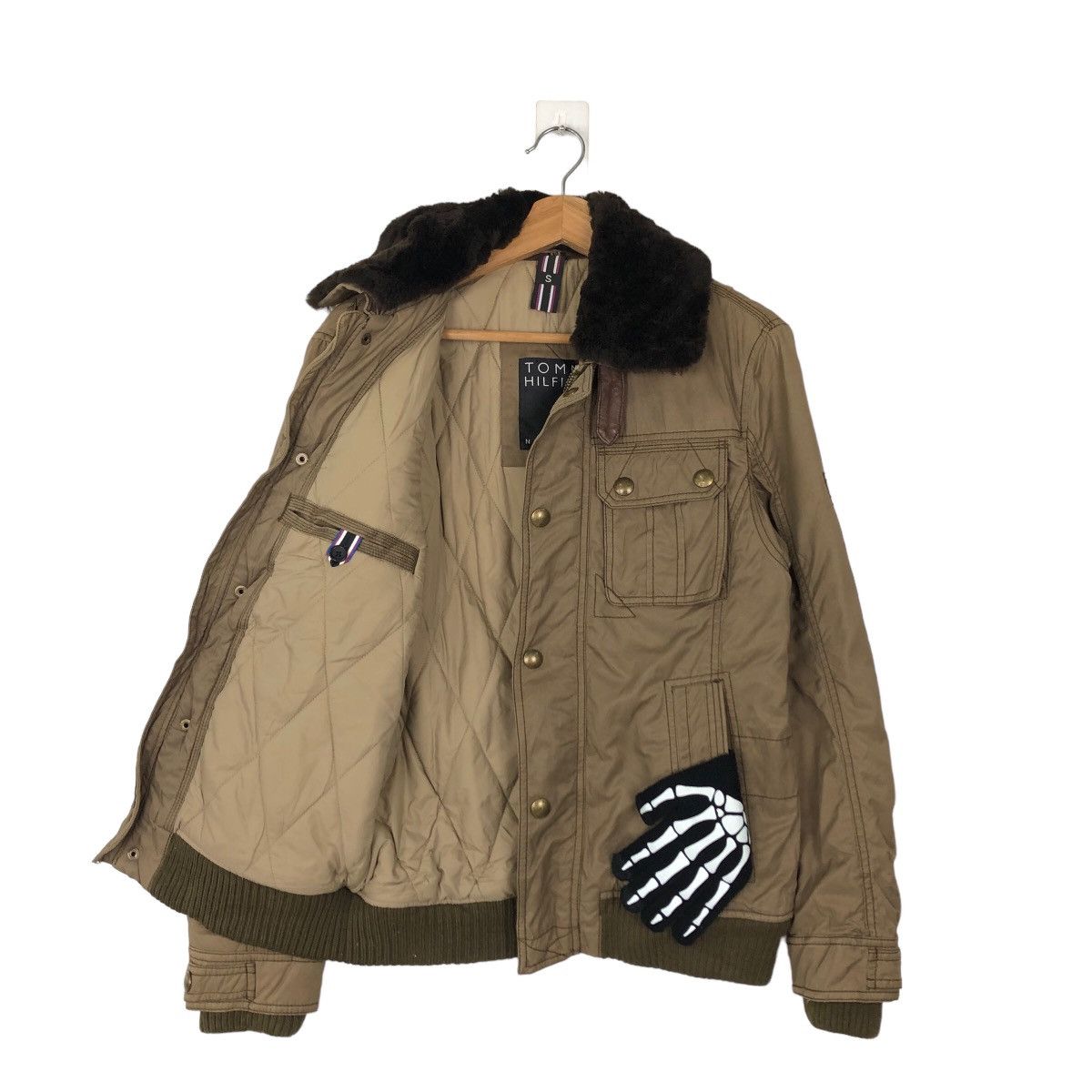 Japanese Brand 🔥CHORE BIKER JACKET PARACHUTE STYLE TOMMY HILFIGER Size US S / EU 44-46 / 1 - 7 Thumbnail