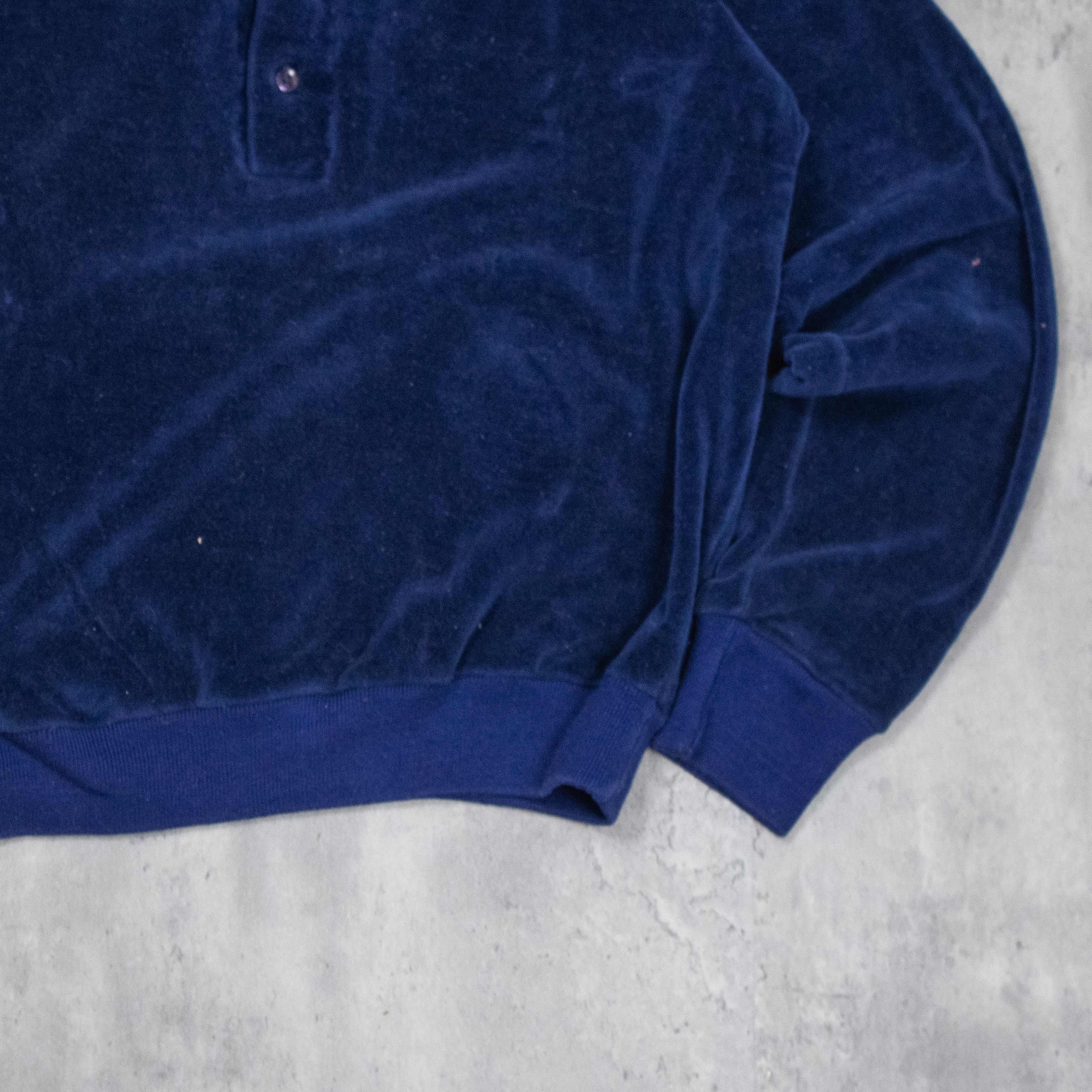 Japanese Brand Vintage VTG 1970's 70's Untex Valour Navy Blue Polo Sweater Size US S / EU 44-46 / 1 - 4 Thumbnail