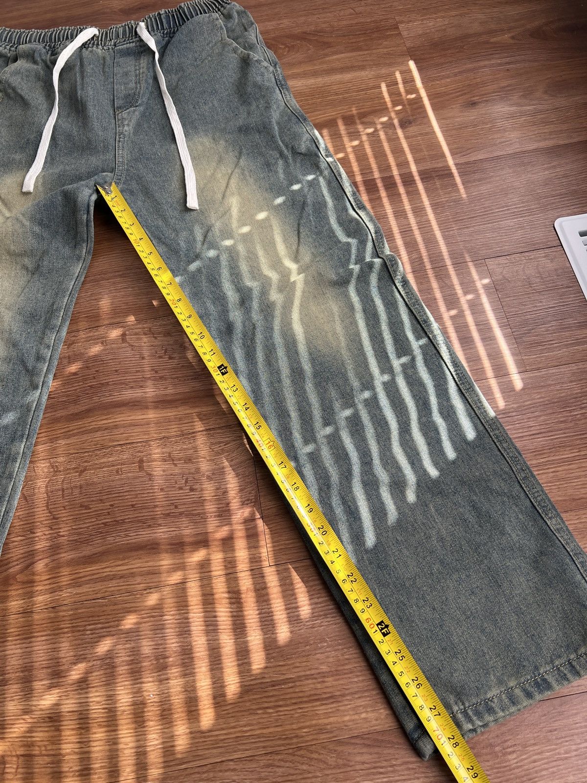 Japanese Brand × Vintage Adjustable Drawstring STOne Washed Jeans Size US 30 / EU 46 - 7 Thumbnail