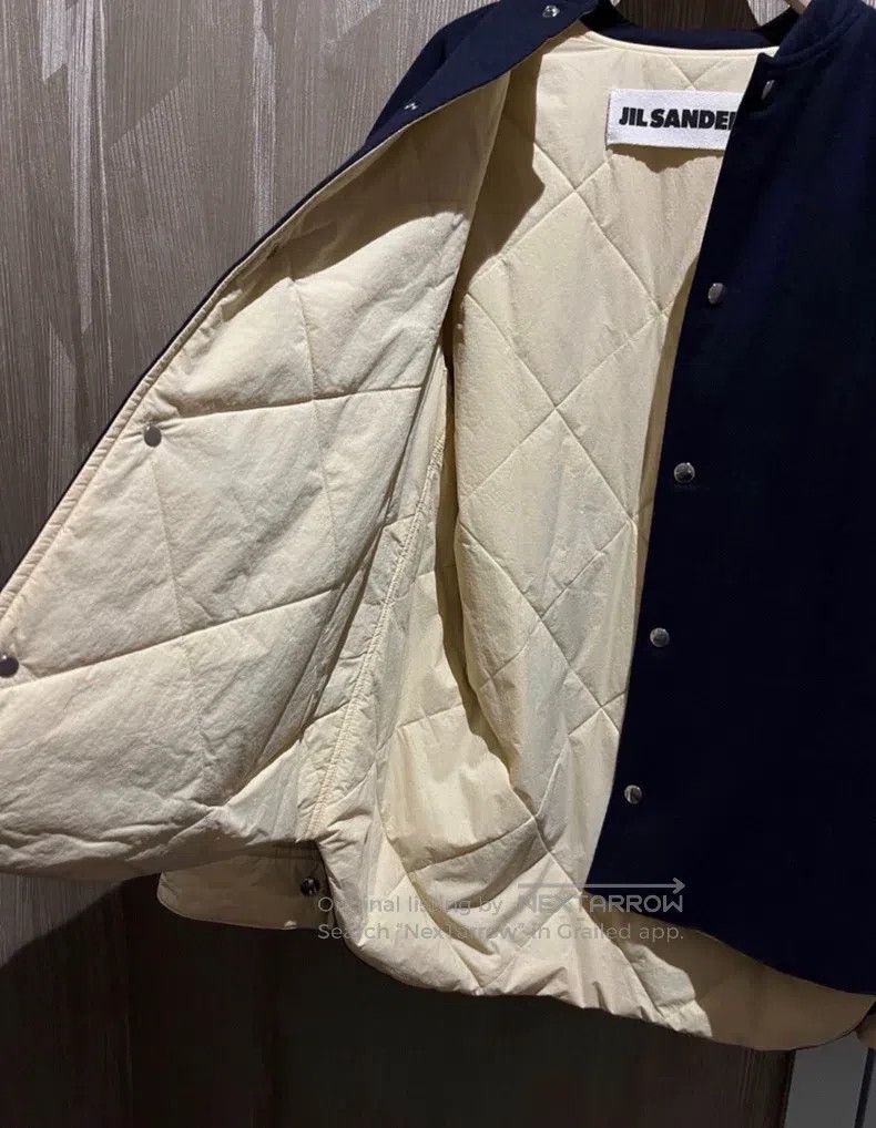 Jil Sander Jil Sander size 44 Men's wool color-block padded jacket Size US S / EU 44-46 / 1 - 5 Thumbnail
