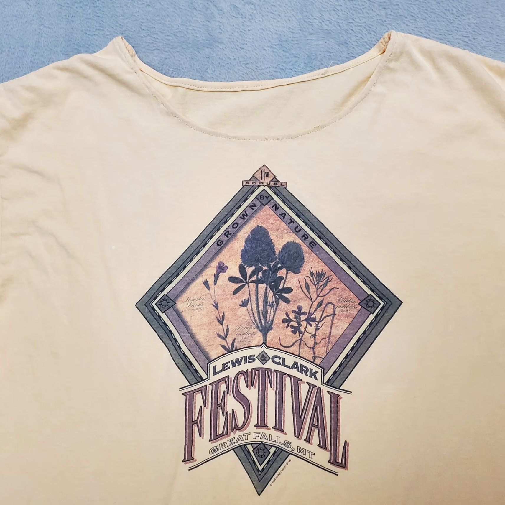 Vintage VINTAGE Montana Shirt Womens Large Peach Lewis & Clark Festival Great Falls MT Shirt Womens L Peach 90s USA Western American Girls/Boys? Size L / US 10 / IT 46 - 3 Thumbnail