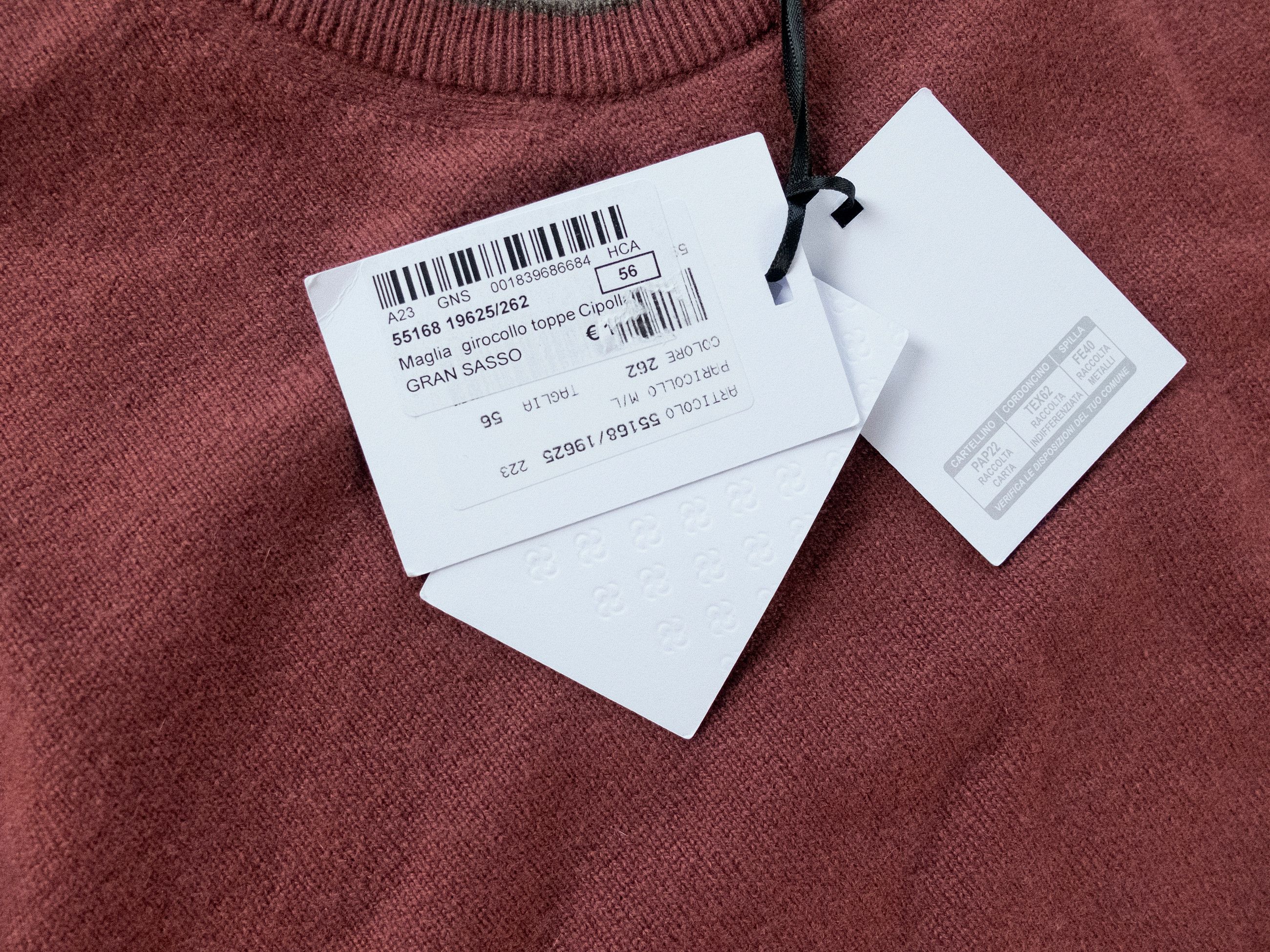 Gran Sasso GRAN SASSO dusty rose crewneck wool cashmere sweater 3XL Size US XXL / EU 58 / 5 - 3 Thumbnail
