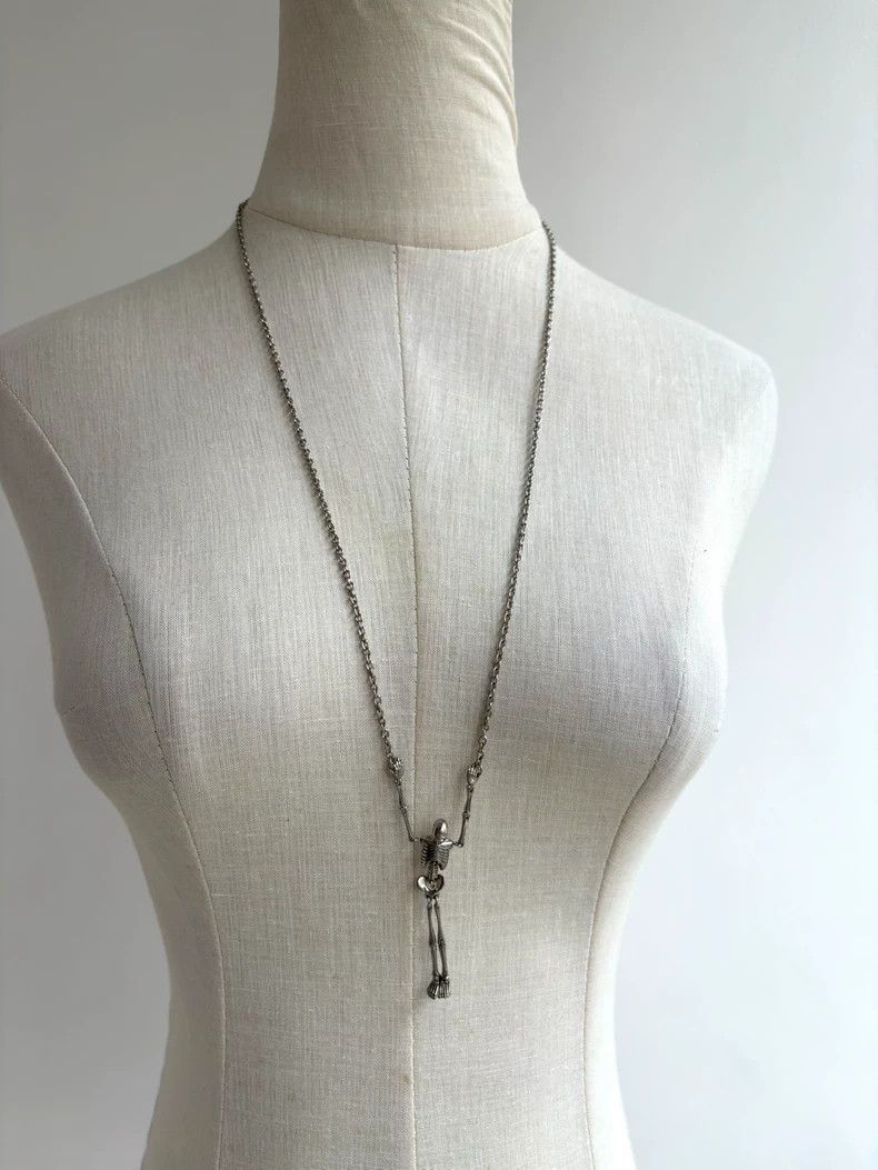 Vivienne Westwood Vivienne Westwood Silver Skull Necklace Sweater Chain Size ONE SIZE - 6 Thumbnail