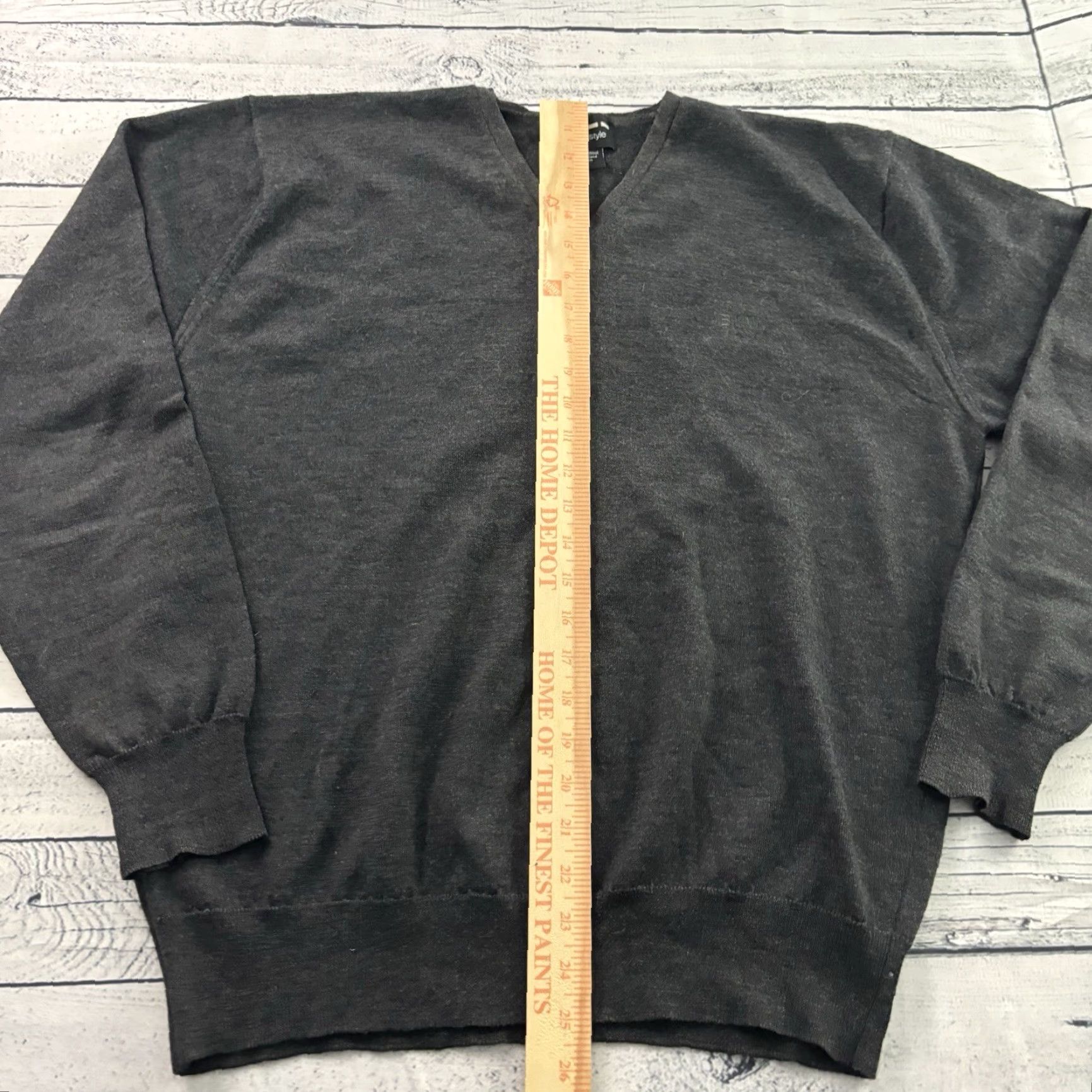 BMW BMW Merino Wool Pullover V-Neck Sweater Men XL Gray Shirt Size US XL / EU 56 / 4 - 4 Thumbnail