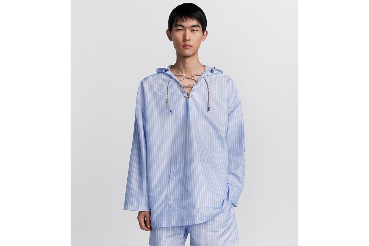 Dior o1bcso1str0226 Hooded Shirt in Blue Parley Size US L / EU 52-54 / 3 - 4 Thumbnail