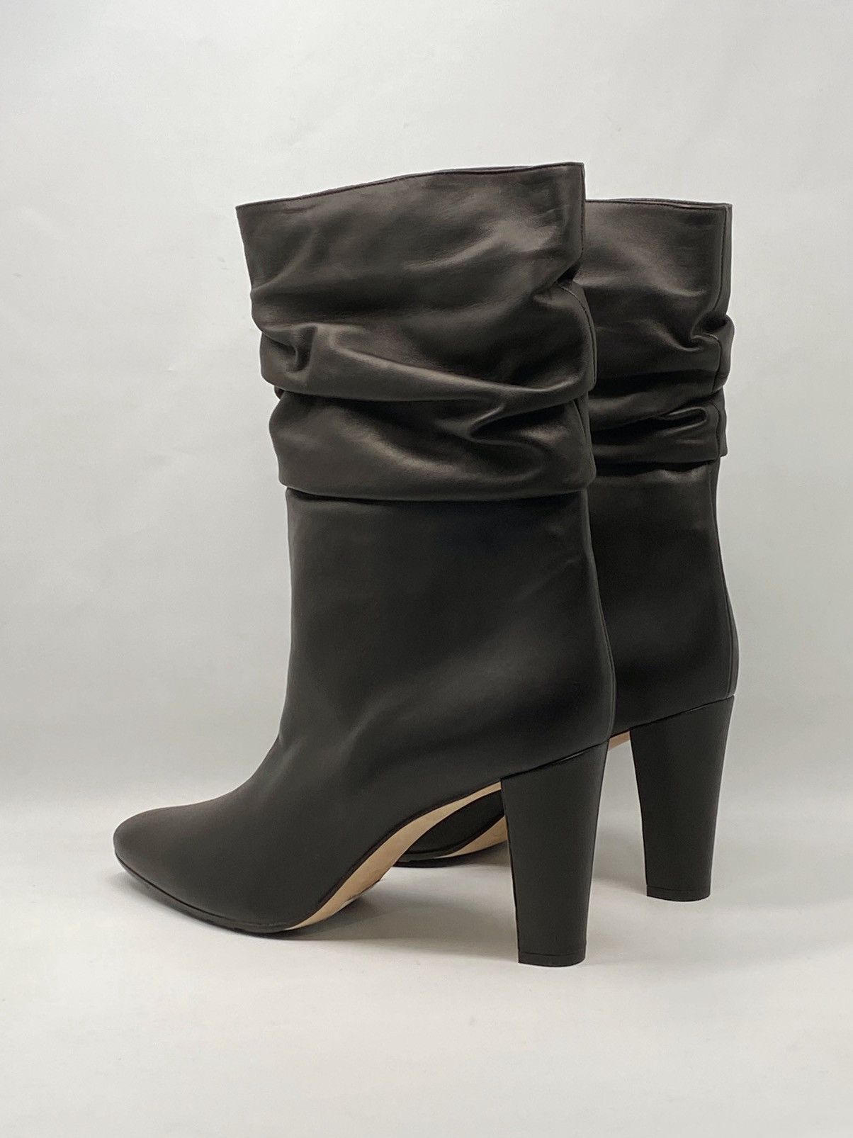 Manolo Blahnik Manolo Blahnik Calasso 90MM Ruched Leather Boots size 42 Size US 12 / IT 42 - 10 Thumbnail