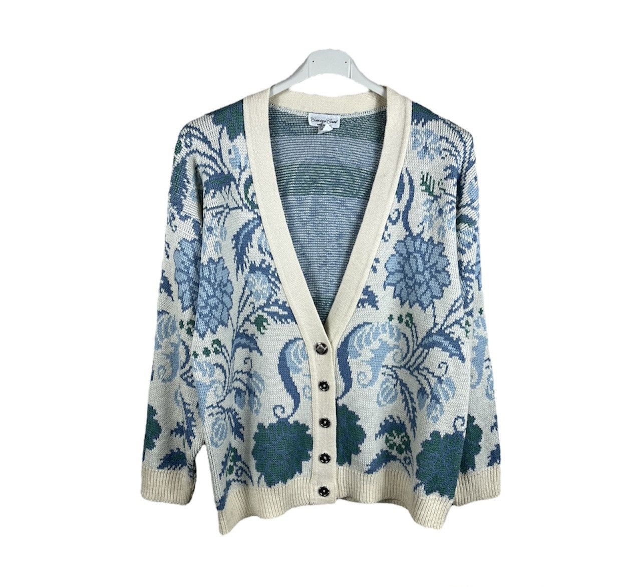 Vintage Vintage Carriage Court floral patterned cardigan sweater Size US S / EU 44-46 / 1 - 1 Thumbnail