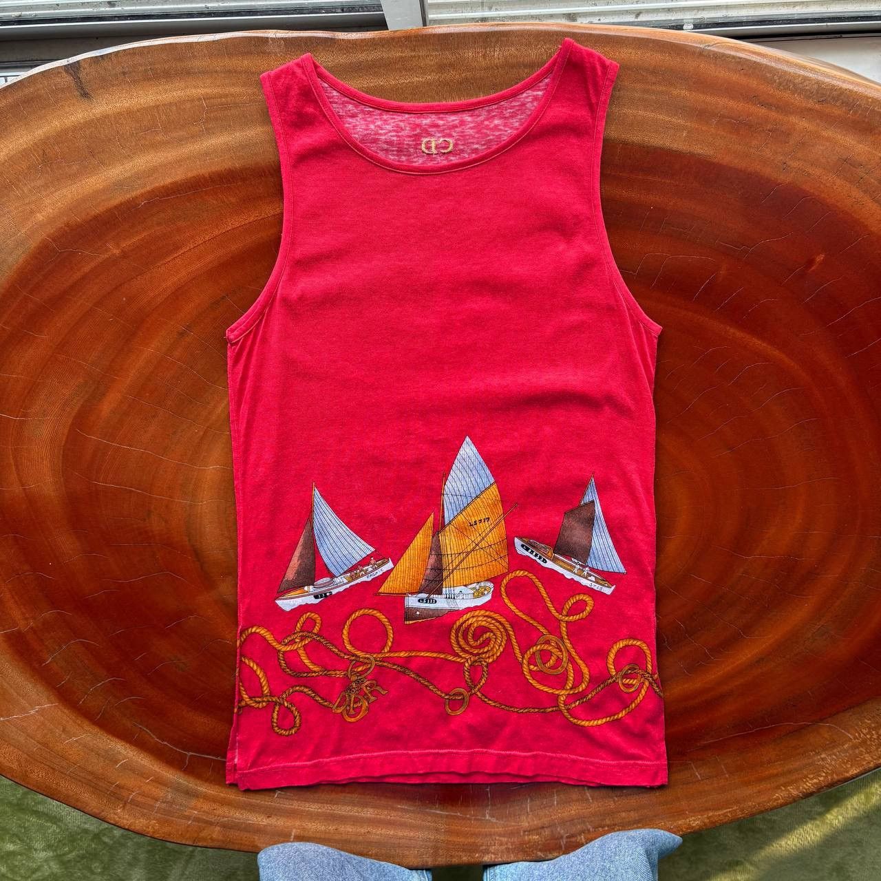 Christian Dior Monsieur Vintage Christian Dior Sports Tank Top Gold Rope Chain Size US M / EU 48-50 / 2 - 1 Thumbnail