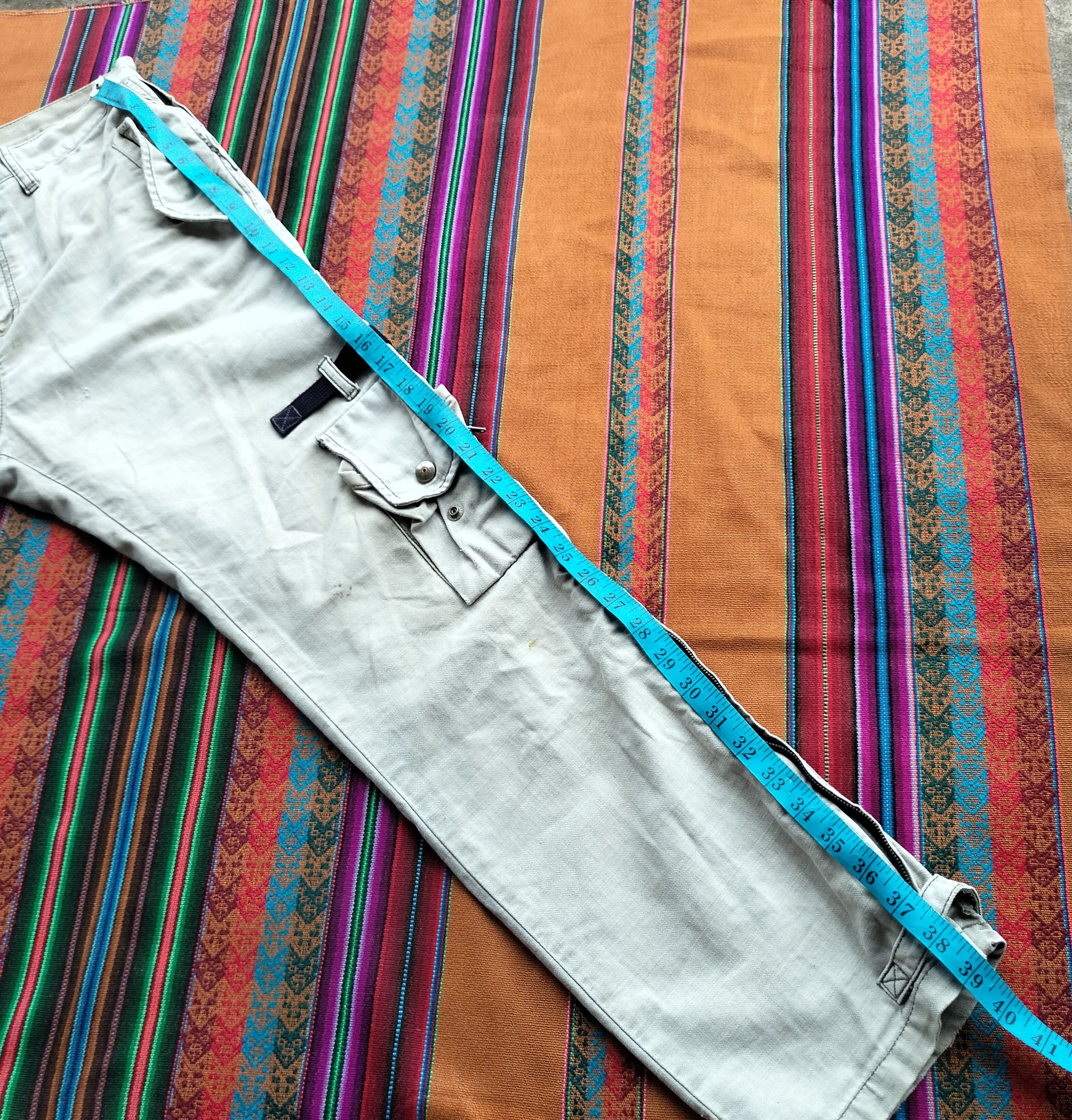 PPFM PPFM bondage zipper side distressed 3d 'cargo pants Size US 33 - 22 Thumbnail
