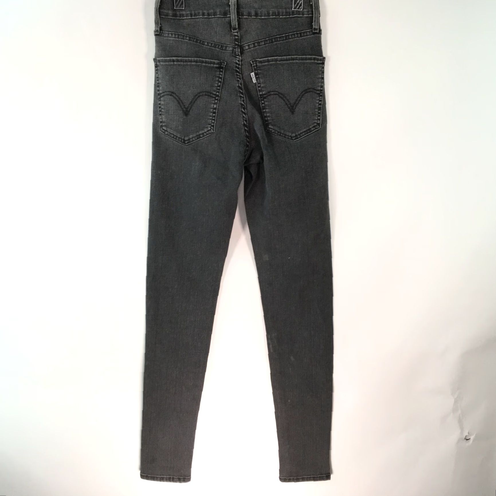 Levi's VINTAGE Levi's Jeans Rocker Studded Grey Skinny 24X28 Women’s 12 Junior Size Gray Levi's Womens Jeans Studded Rocker 90s Size 24" / US 00 / IT 34 - 4 Thumbnail