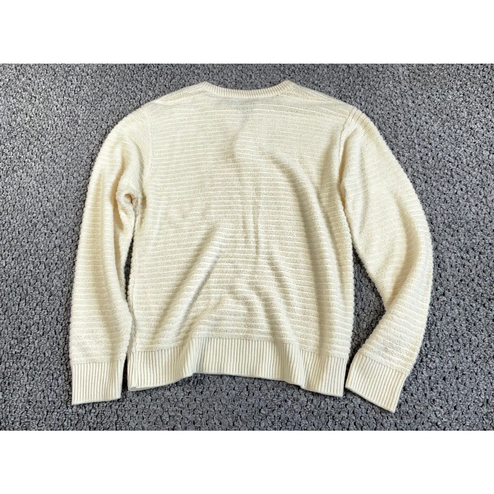 Jantzen VINTAGE Jantzen Sweater Shirt Adult Large Ivory Textured Henley 80s Classic Dad Preppy Mens Size US L / EU 52-54 / 3 - 2 Thumbnail