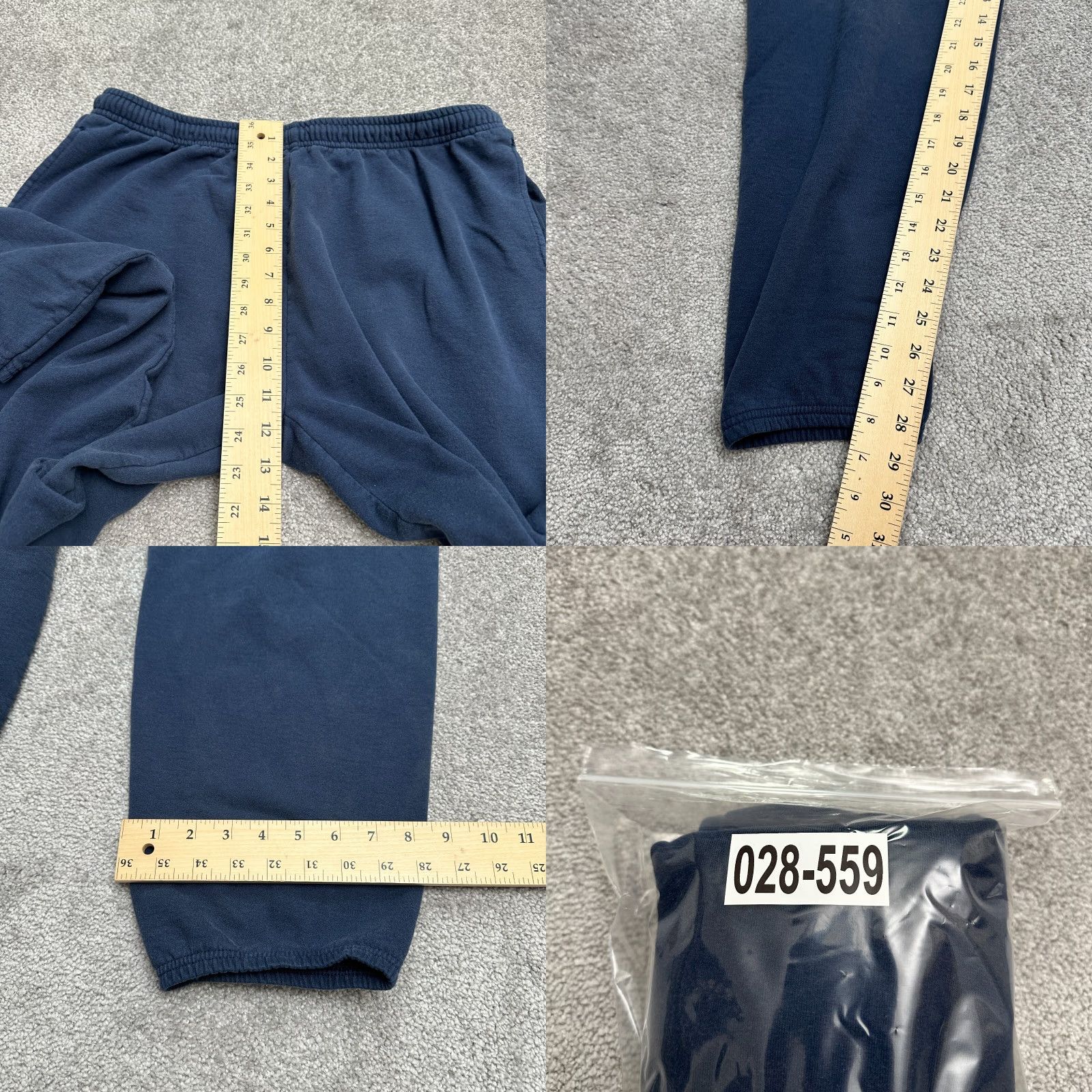 Athletic Works Athletic Works Sweatpants Mens XL Navy Blue Fleece Elastic Pockets 34x28 Active Jogger Size US 36 / EU 52 - 8 Thumbnail
