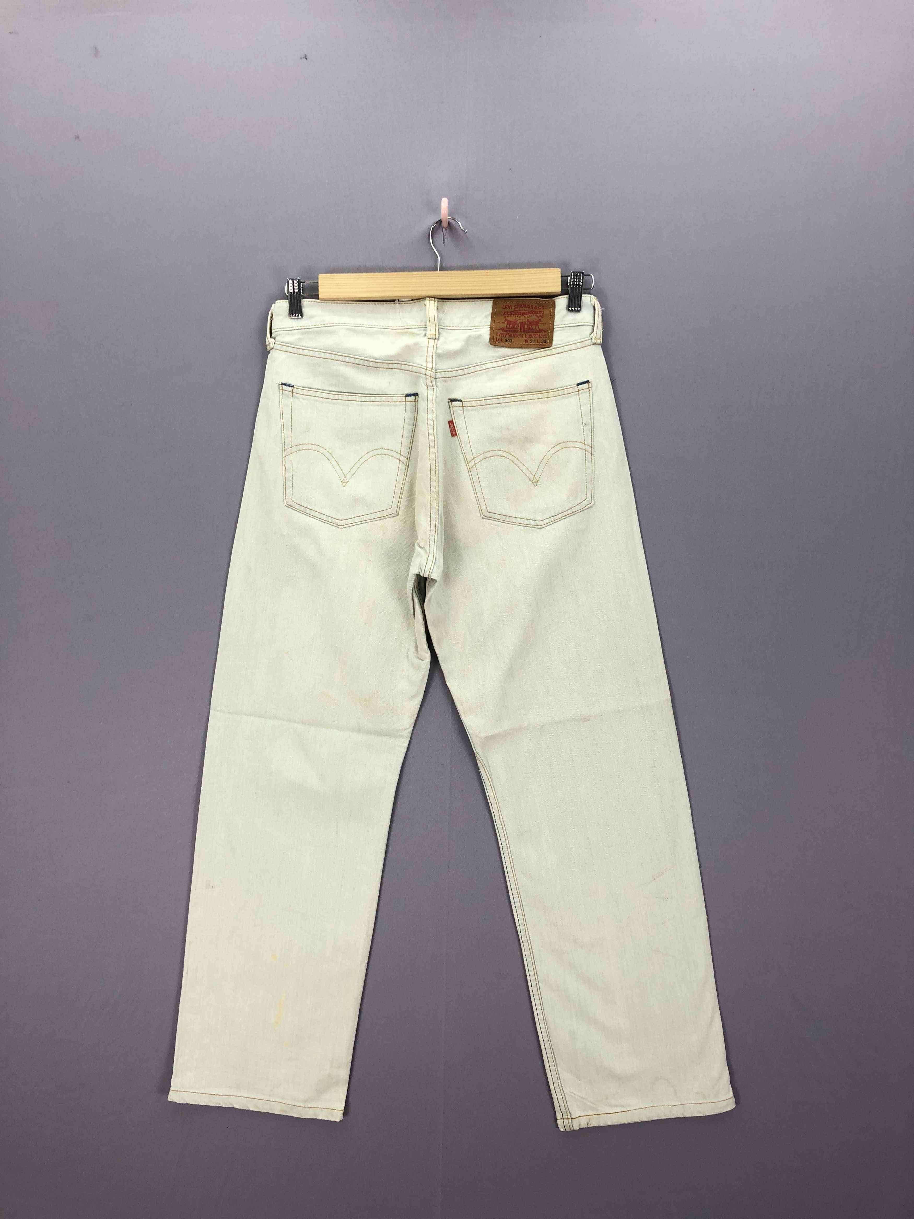 Levi's Vintage Levis 503 Sun Faded Jeans Levi's Light Wash Denim Size US 30 / EU 46 - 2 Thumbnail