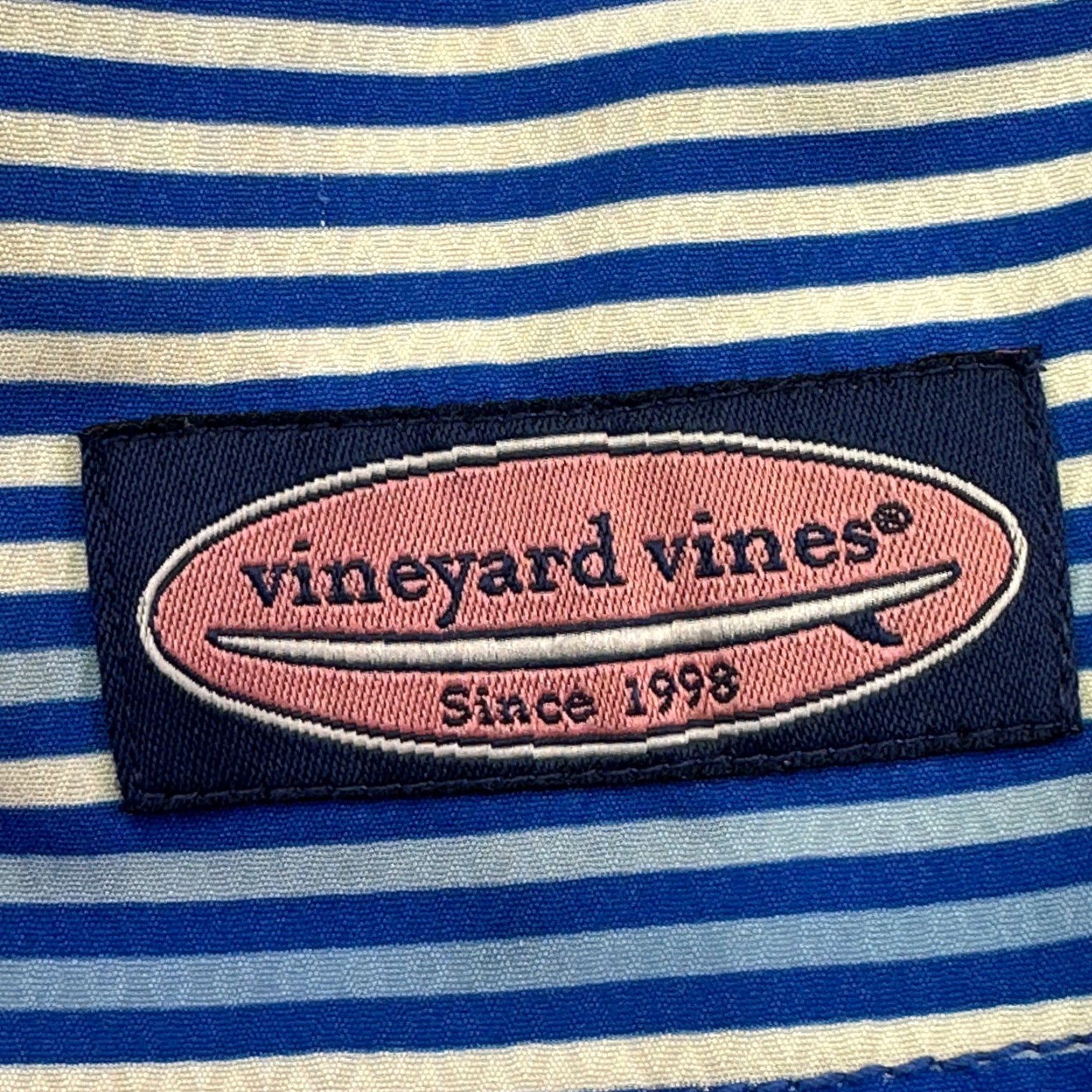 Vineyard Vines Vineyard Vines Whale Stripe Board Shorts Men Size 30 Blue White Swim Trunks Size US 29 - 5 Thumbnail