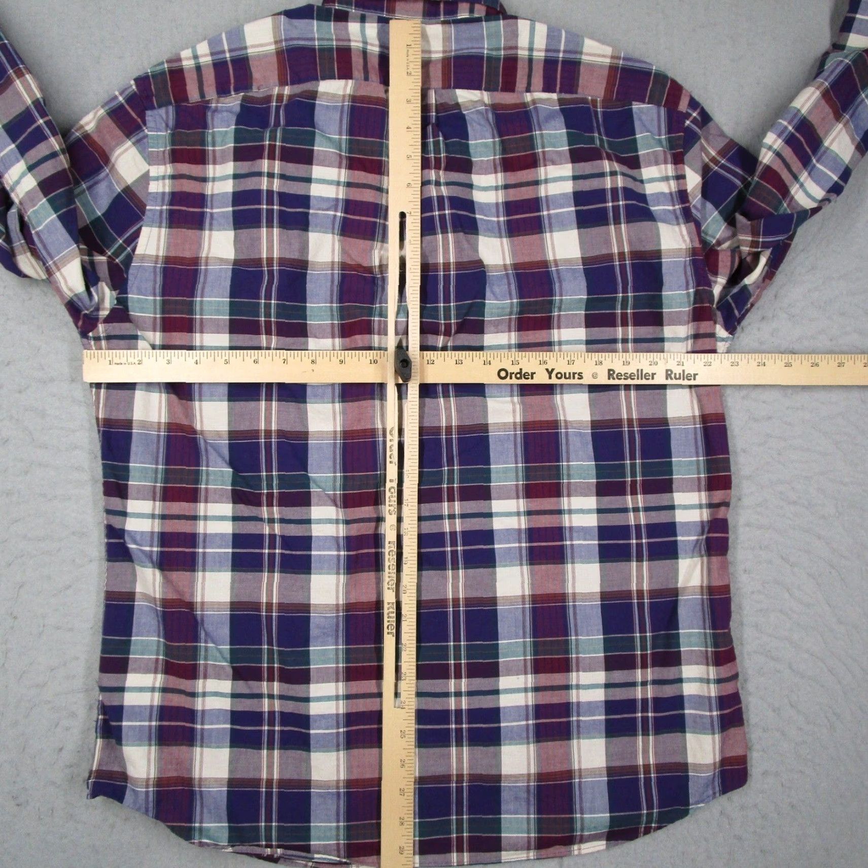 J.Crew J.Crew Secret Wash Slim Fit Plaid Button Down Shirt Mens XL Purple BN127 Oarsman Size US XL / EU 56 / 4 - 6 Thumbnail
