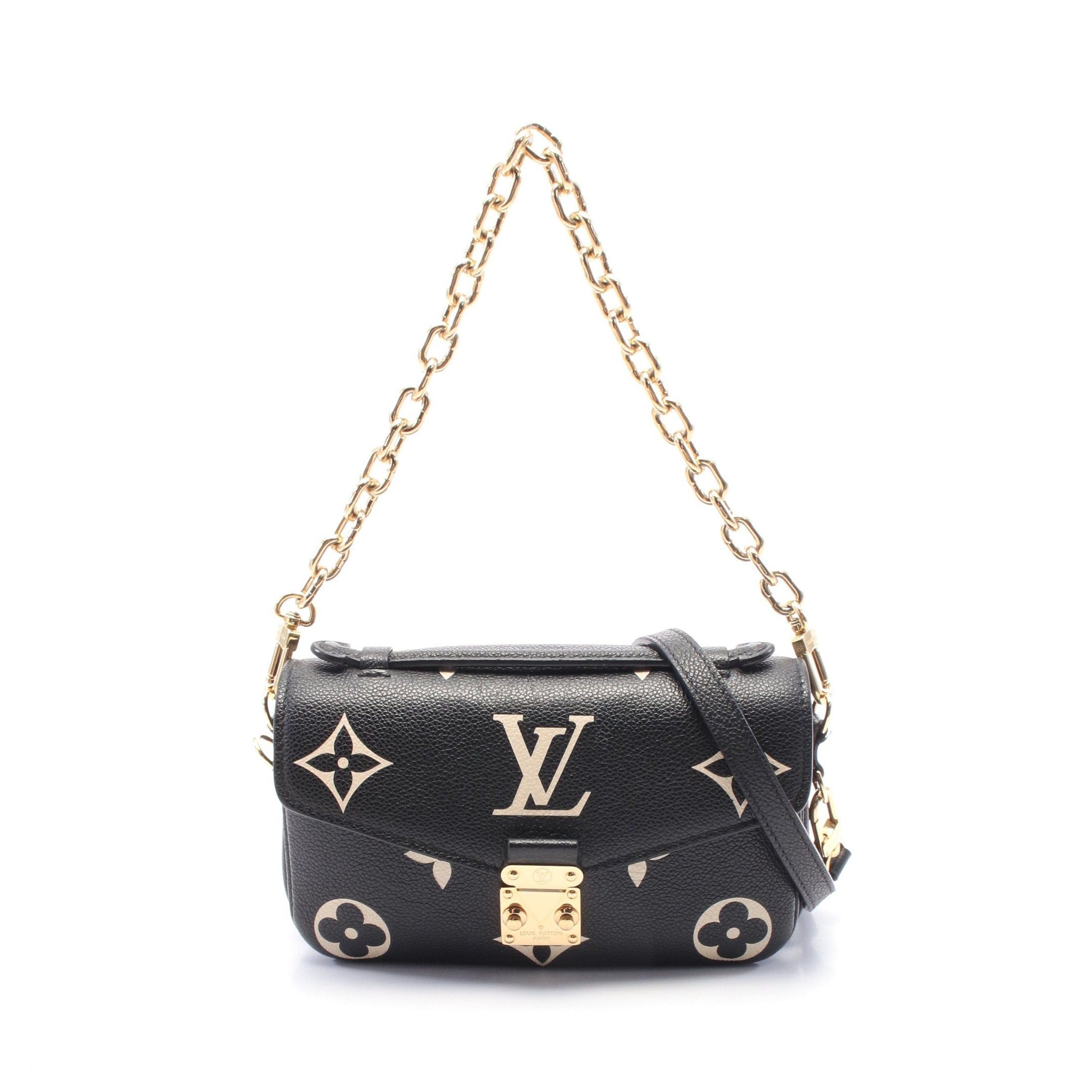 Louis Vuitton Louis Vuitton Pochette Metis Ew Bicolor Monogram Empreinte Handbag Leather Black Ivory Size ONE SIZE - 1 Thumbnail