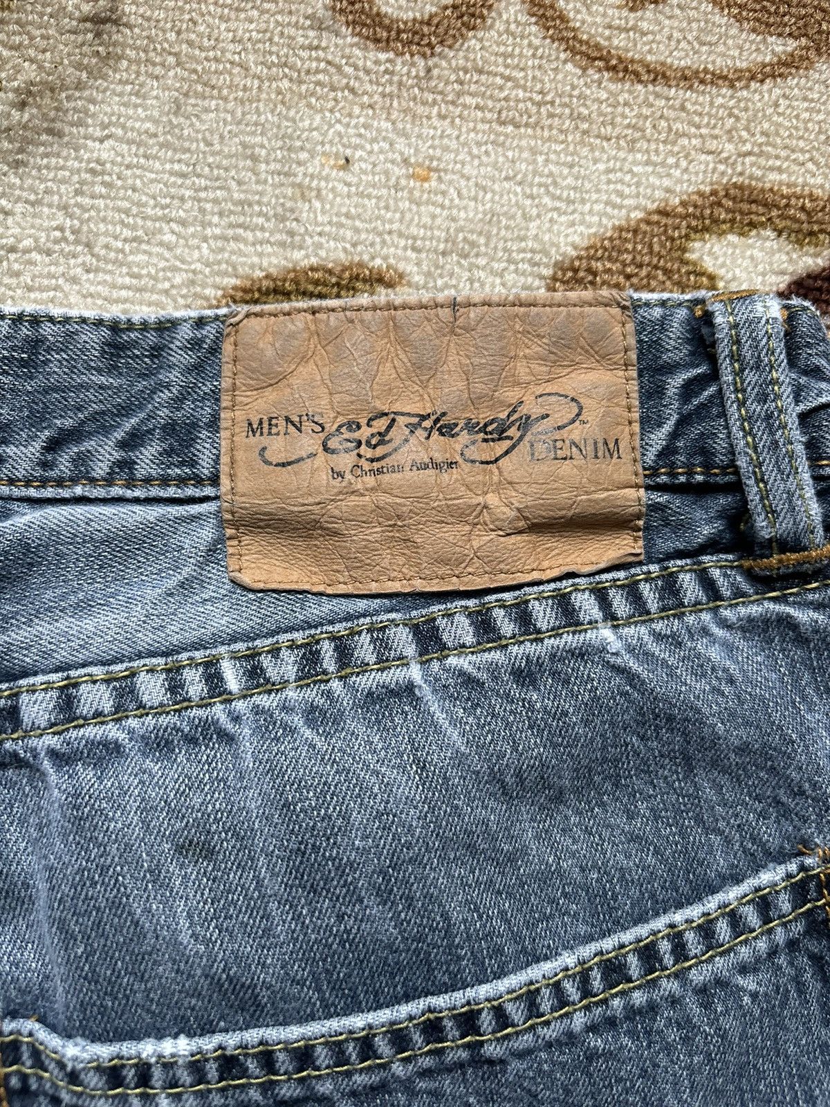 Ed Hardy × Vintage Vintage Ed Hardy Denim Size US 34 / EU 50 - 9 Thumbnail