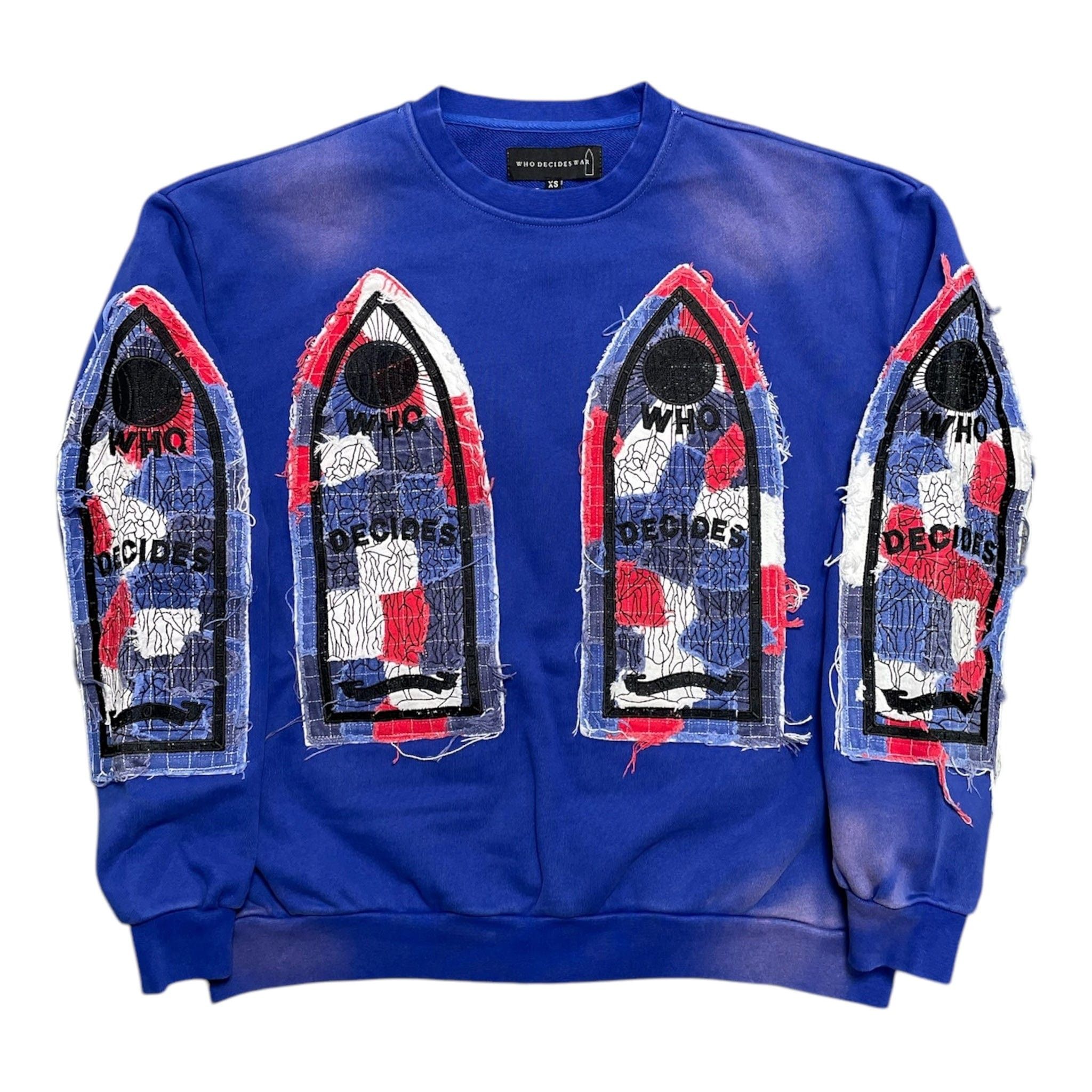 Who Decides War Glory Fabricated Crewneck Sweatshirt Blue Size US XS / EU 42 / 0 - 1 Thumbnail