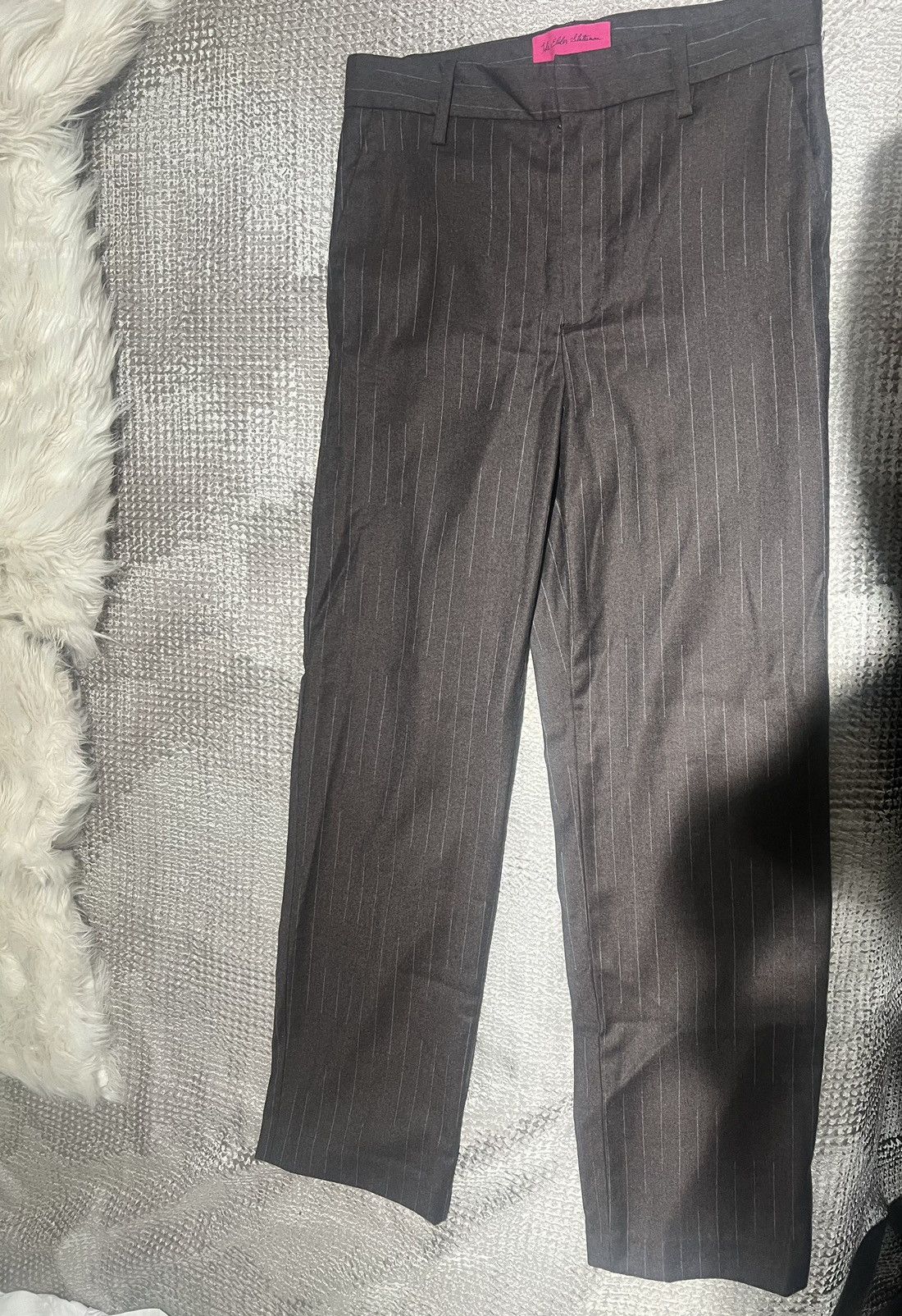 The Elder Statesman The Elder Statesman Chalk Stripe Brown pants Size US 30 / EU 46 - 1 Thumbnail