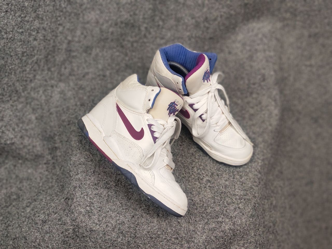 Nike Rare Vintage Original 90's Nike court flare Hi top sneakers Size US 8 / IT 38 - 10 Thumbnail