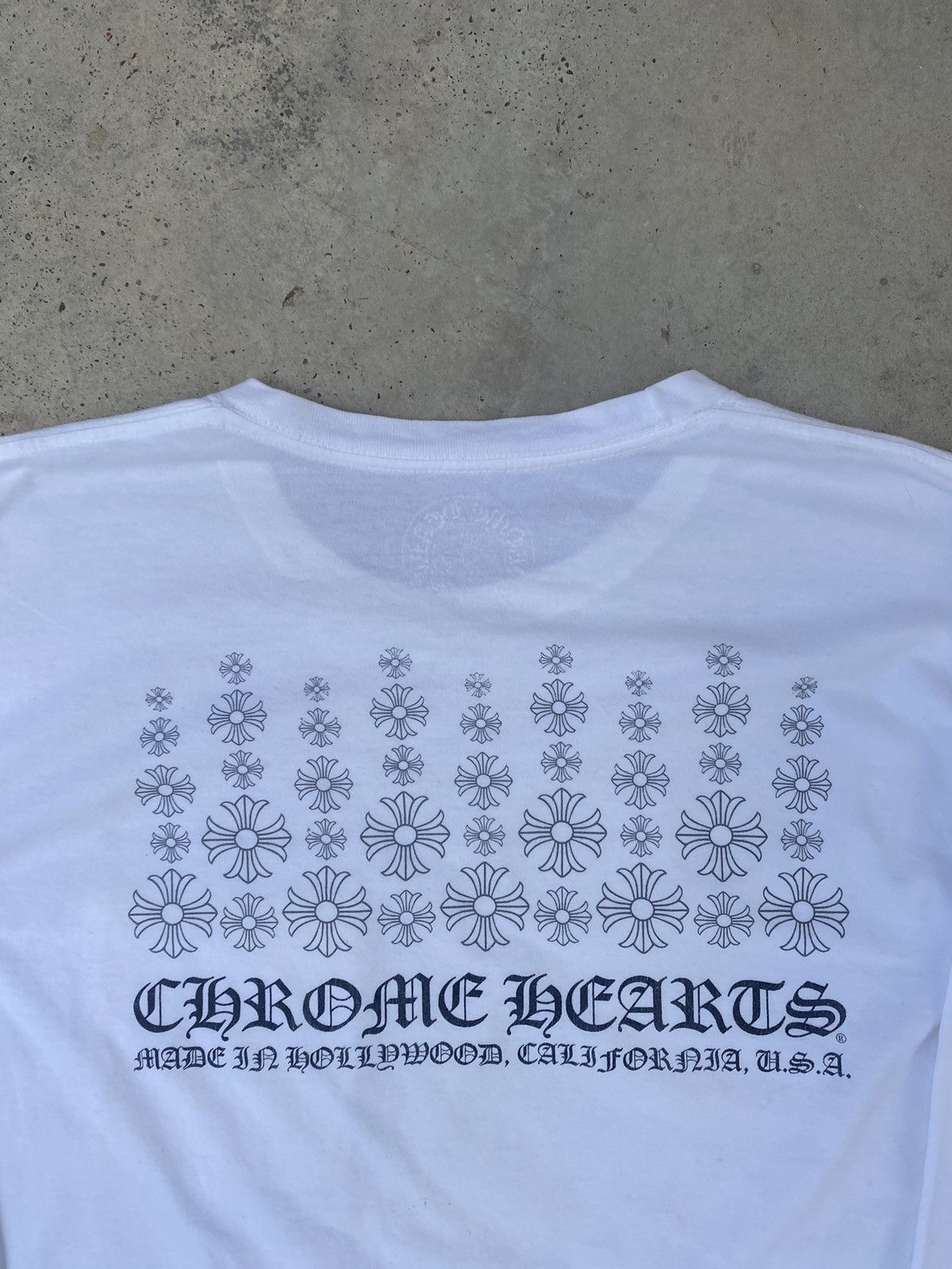 Chrome Hearts Chrome Hearts Script Pocket Backhit Cross Long Sleeve Size US L / EU 52-54 / 3 - 2 Thumbnail