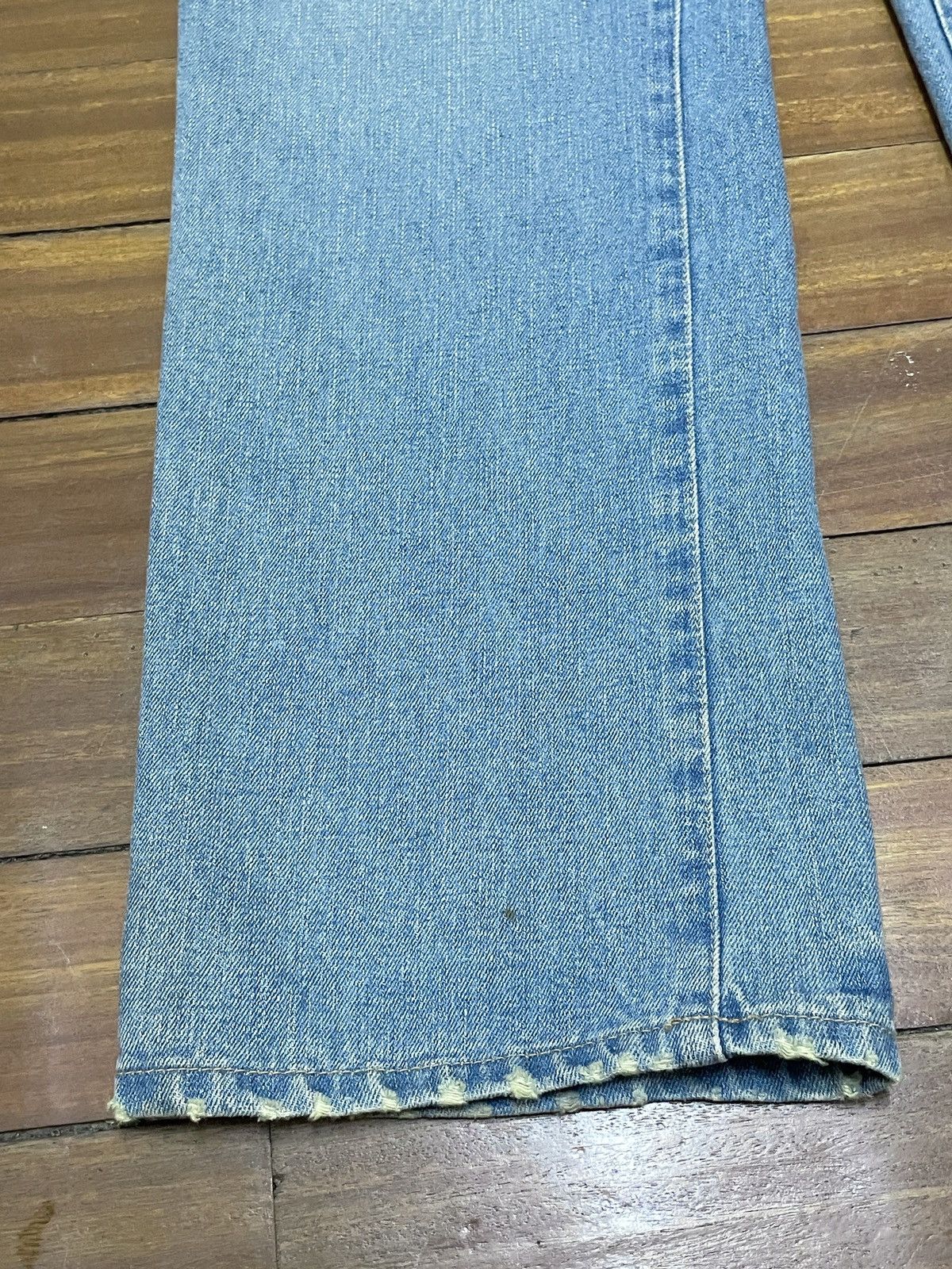 Japanese Brand × Vintage Rare Design Vintage Japaness Brand Double Waist Jeans 2000s Size US 33 - 5 Thumbnail