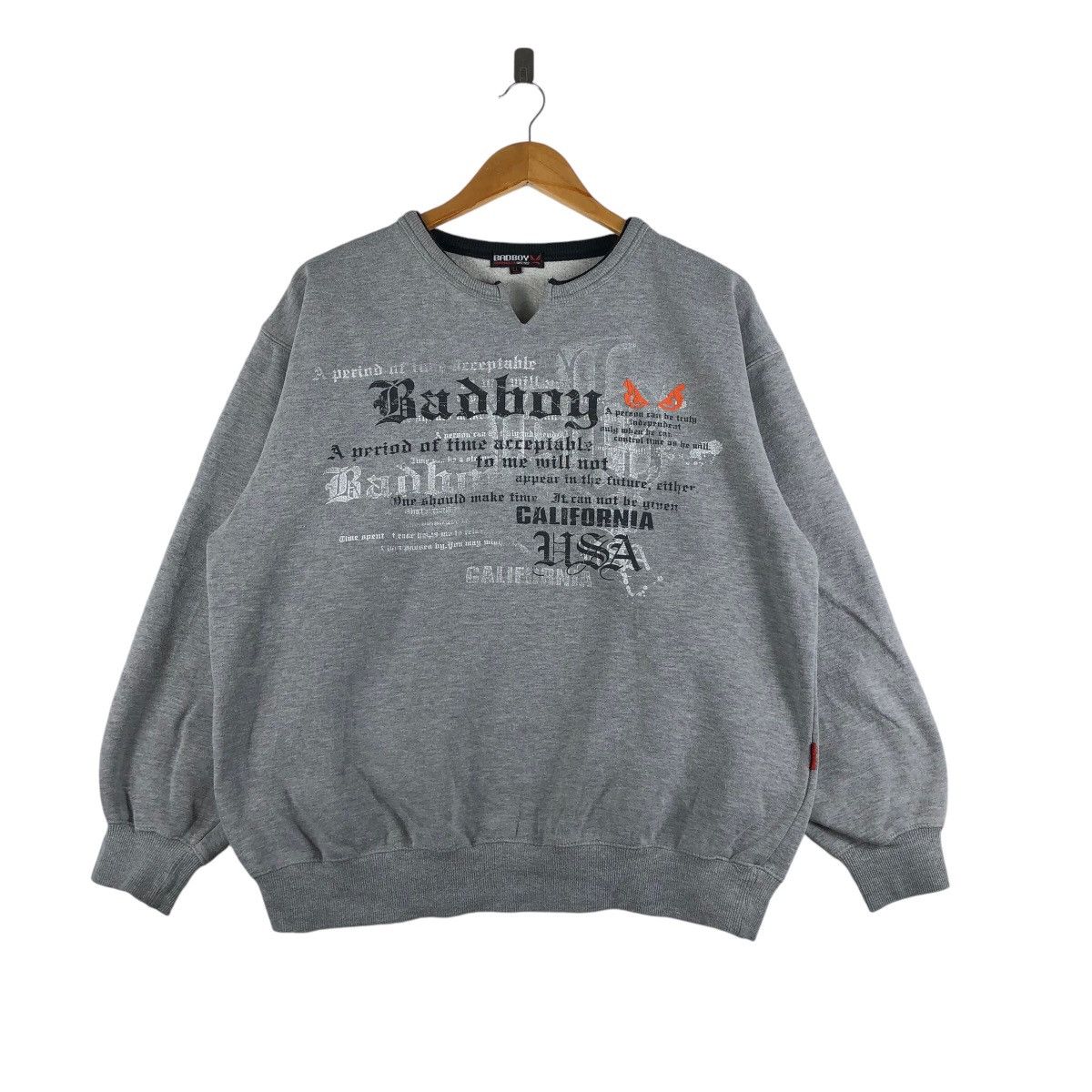Vintage Vintage BADBOY Sweatshirt Big Logo Pullover Jumper Size US XL / EU 56 / 4 - 1 Thumbnail