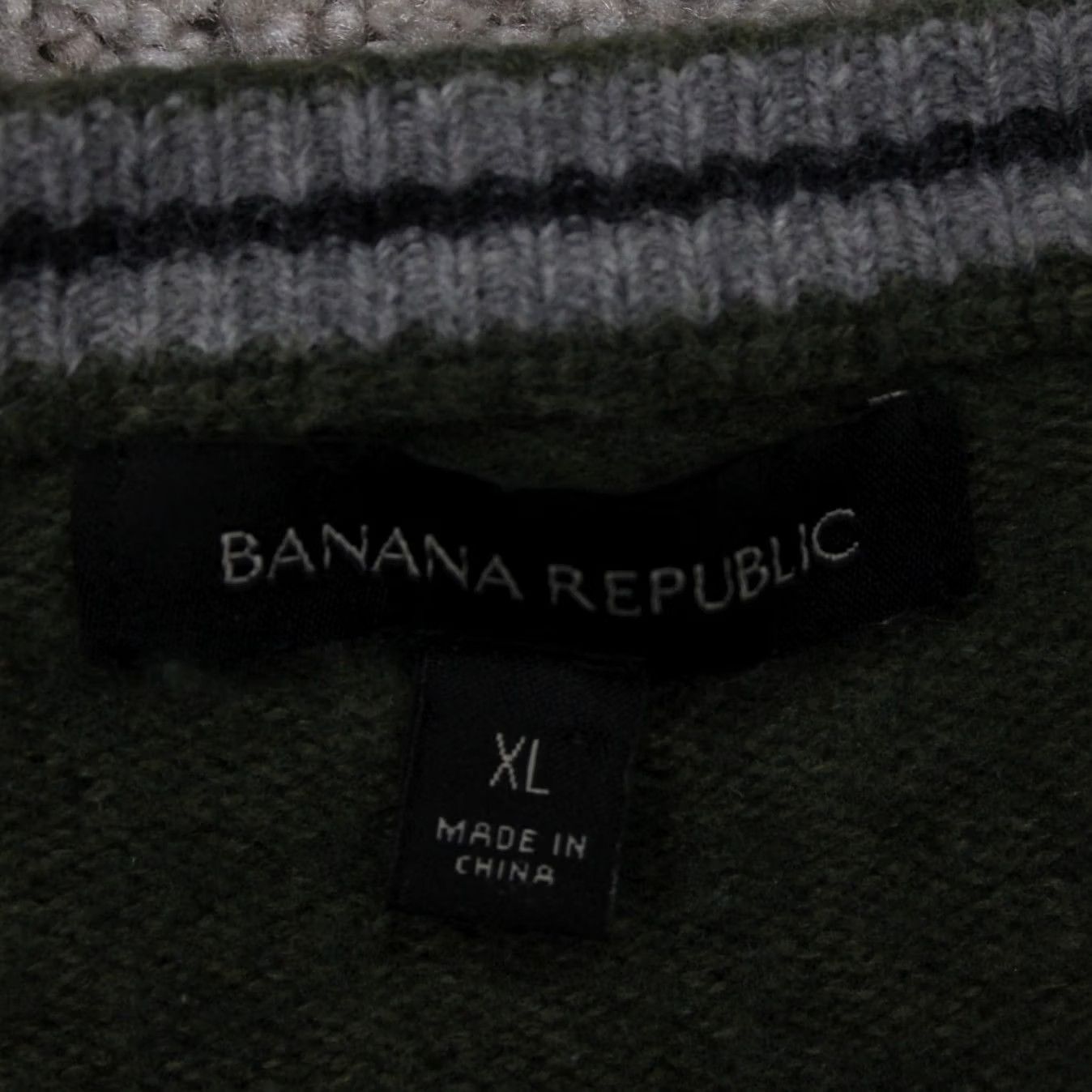 Banana Republic Banana Republic Sweater Mens XL Green Wool Merino L/S Pullover Size US XL / EU 56 / 4 - 7 Thumbnail