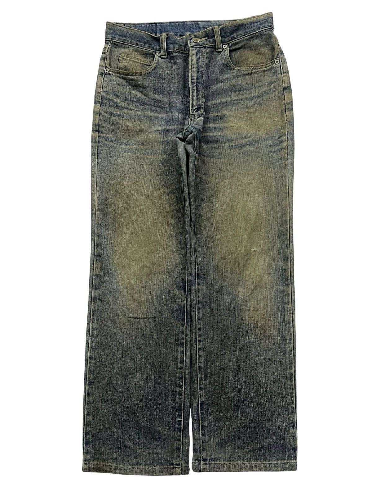 Japanese Brand Vintage Japanese Brand | Faded Mud Wash Distressed Jeans Size US 31 - 2 Thumbnail