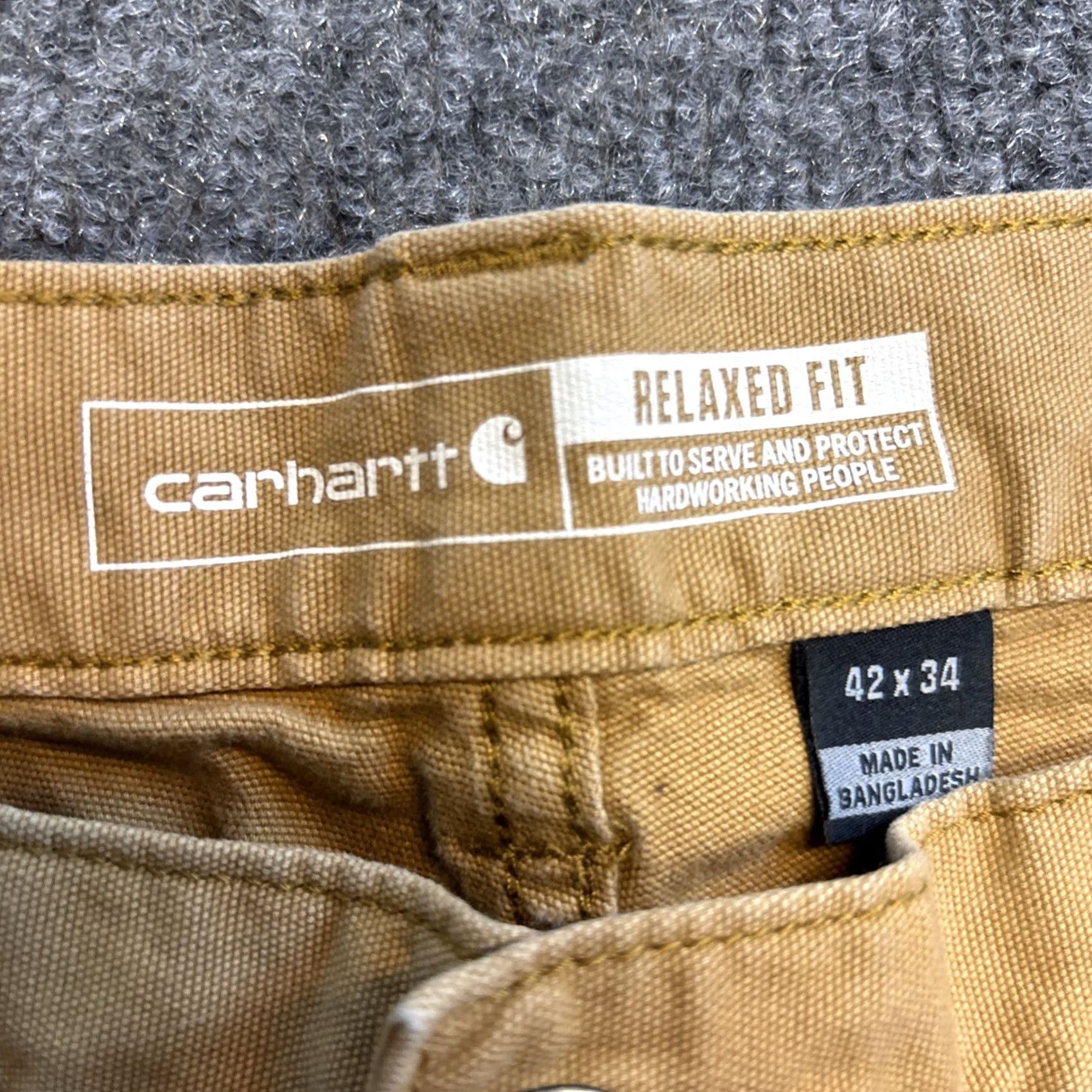 Carhartt Carhartt Pants Mens 42x34 Rugged Flex Relaxed Fit Canvas Work 5-Pocket BN2517-M Size US 42 / EU 58 - 5 Thumbnail
