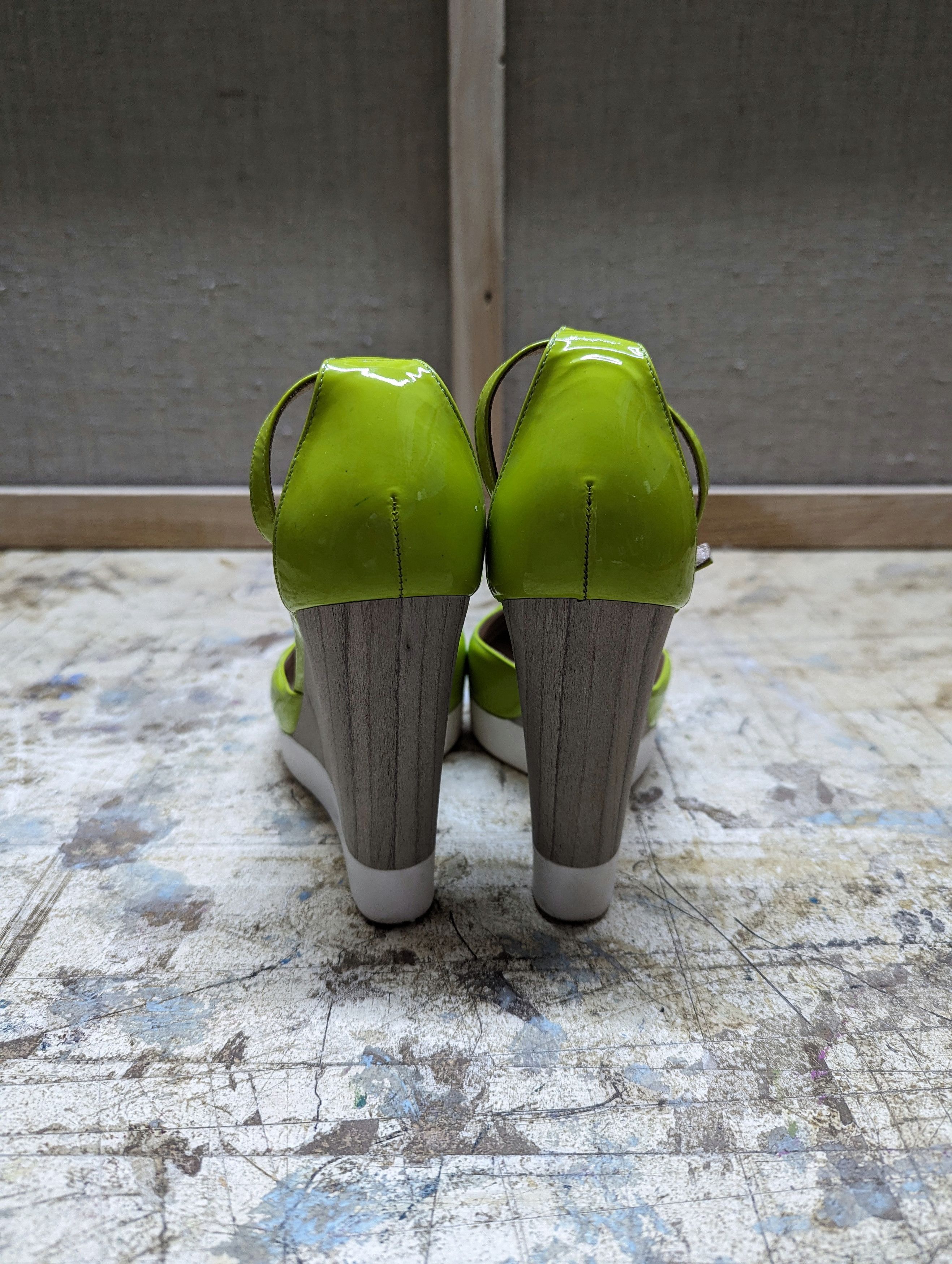 Jil Sander 00s Jil Sander Toxic Polished Platform Heels Size US 7.5 / IT 37.5 - 3 Thumbnail
