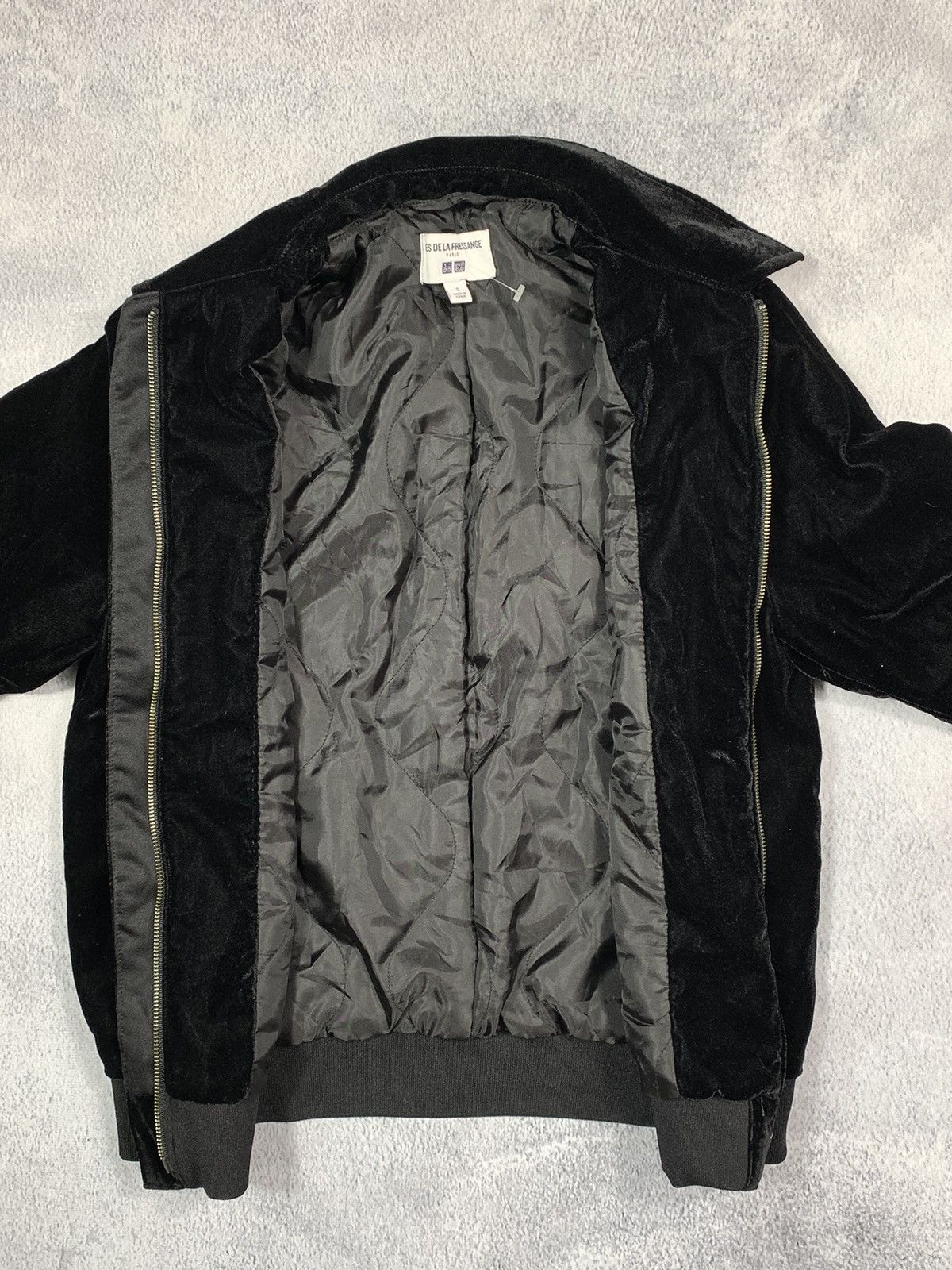 Uniqlo Vintage UNIQLO X INES DE LA FRESSANGE Paris velvet bomber Size S / US 4 / IT 40 - 6 Thumbnail