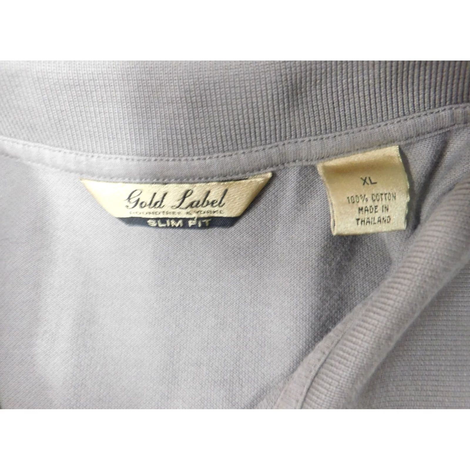 Roundtree & Yorke Roundtree & Yorke Polo Shirt XL Brown Slim Fit Button Collar Knit Cotton Size US XL / EU 56 / 4 - 7 Thumbnail