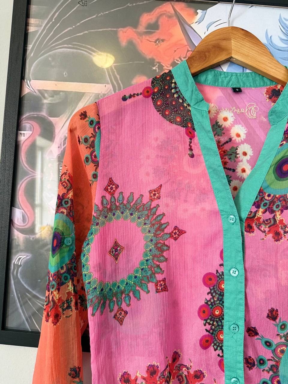 Desigual Vintage Desigual Rare Long Sleeve Bog face rap Y2K tee Size S / US 4 / IT 40 - 2 Thumbnail