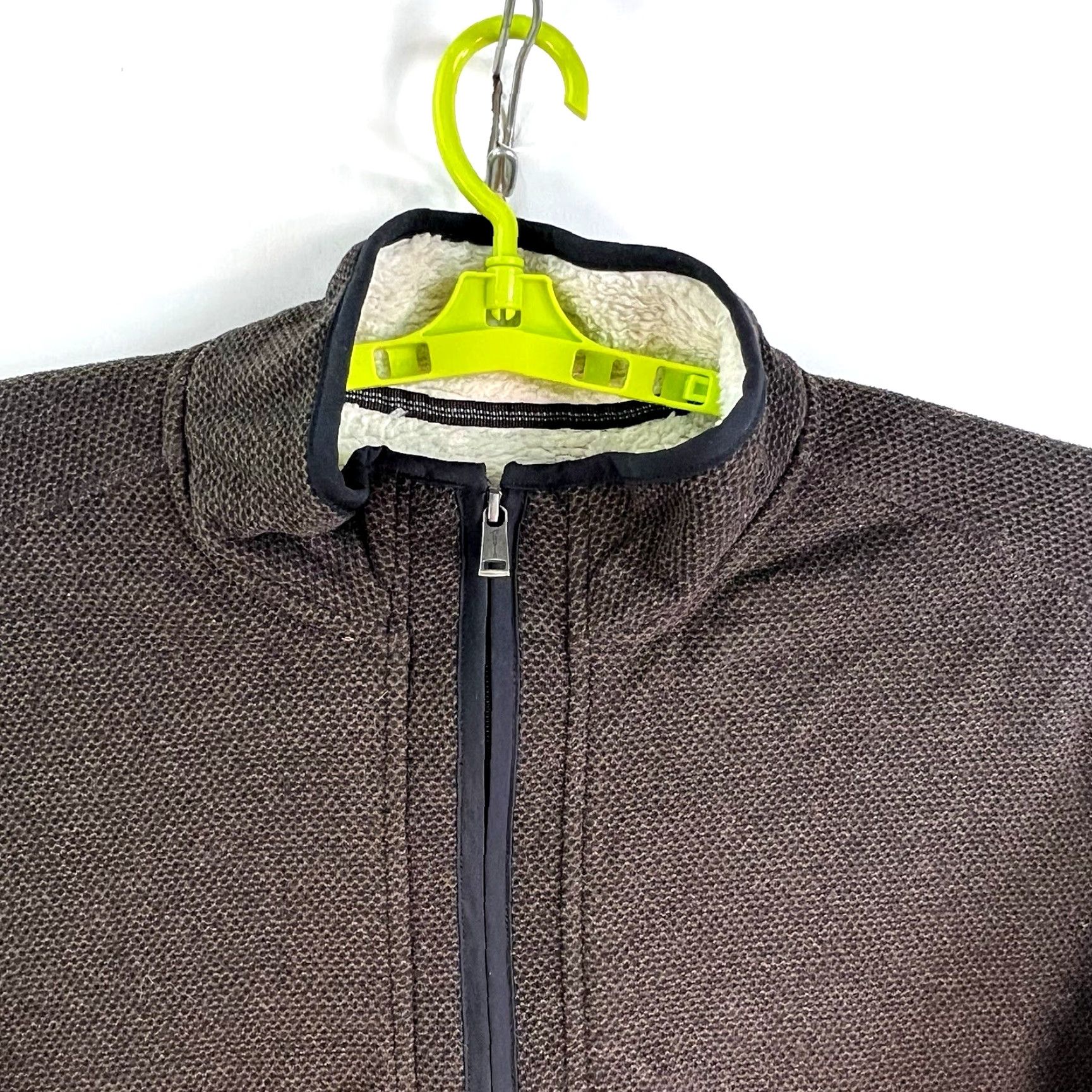 Orvis Orvis 1/4 Zip Pullover Sherpa Lined Sweatshirt Mens 2XL Brown Knit Polyester Logo Zipper Fisherman Running/Outdoor Theme Size US XXL / EU 58 / 5 - 3 Thumbnail