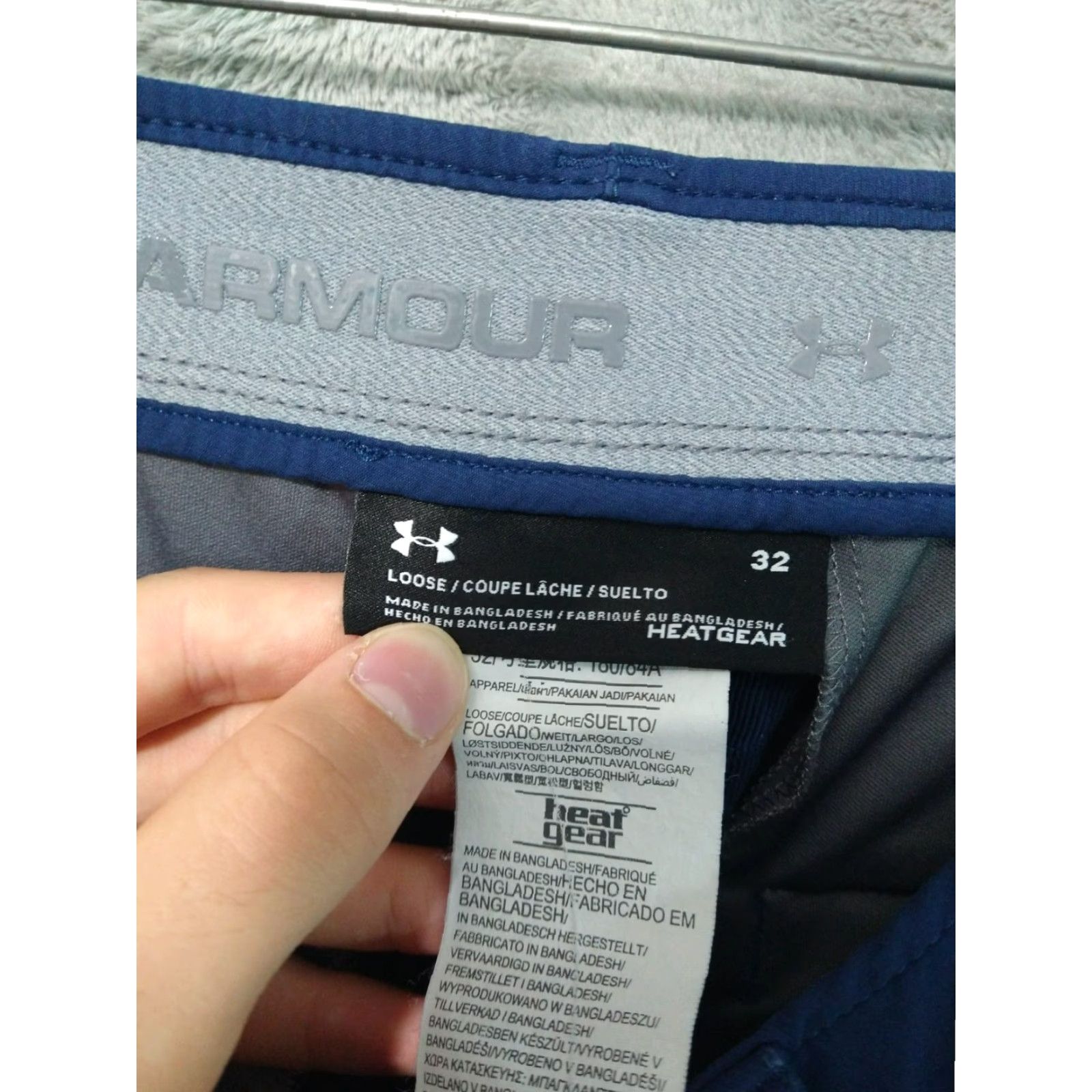 Under Armour Under Armour Shorts Mens 32 Blue Stretch Golf Match Play Heat Gear Chino Casual Size US 32 / EU 48 - 7 Thumbnail