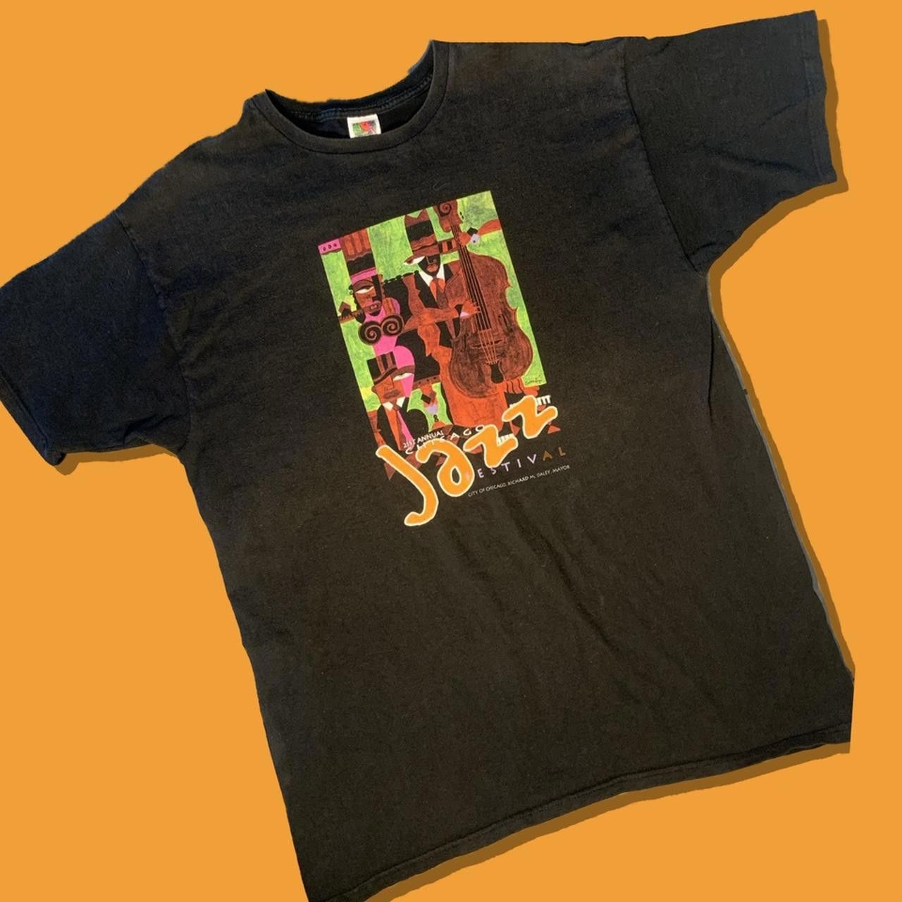 Fruit Of The Loom Vintage 1999 Chicago Jazz Festival T-Shirt Size US XXL / EU 58 / 5 - 1 Thumbnail