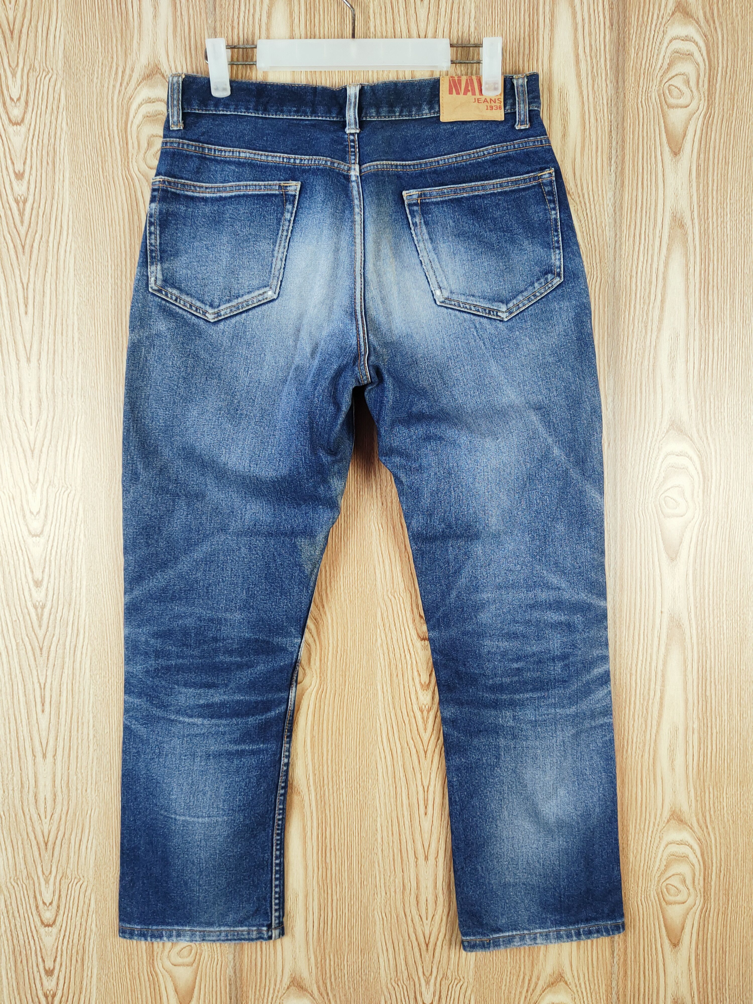 Japanese Brand Navy Dark Blue Distressed Ripped Jeans #W608 Size 30" / US 8 / IT 44 - 8 Thumbnail