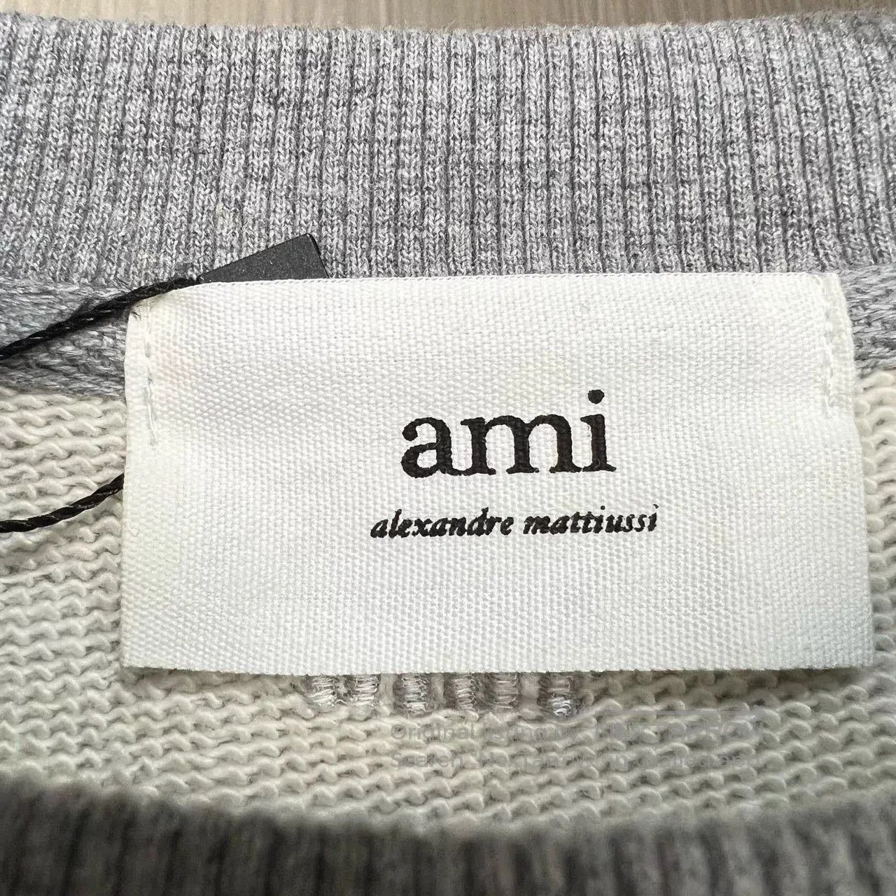 AMI Ami Gray Embroidered Heart Sweatshirt. Size M / US 6-8 / IT 42-44 - 5 Thumbnail
